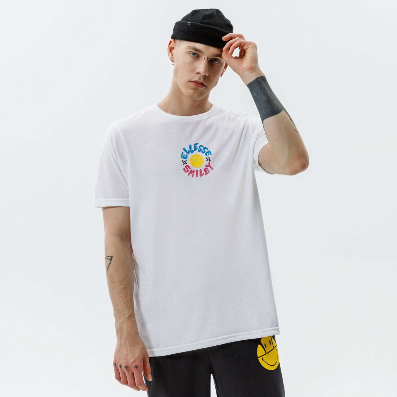 Bărbați tricou ELLESSE TRICOU CHEERO TEE WHT SMILEY SU21 SML13067908 Alb