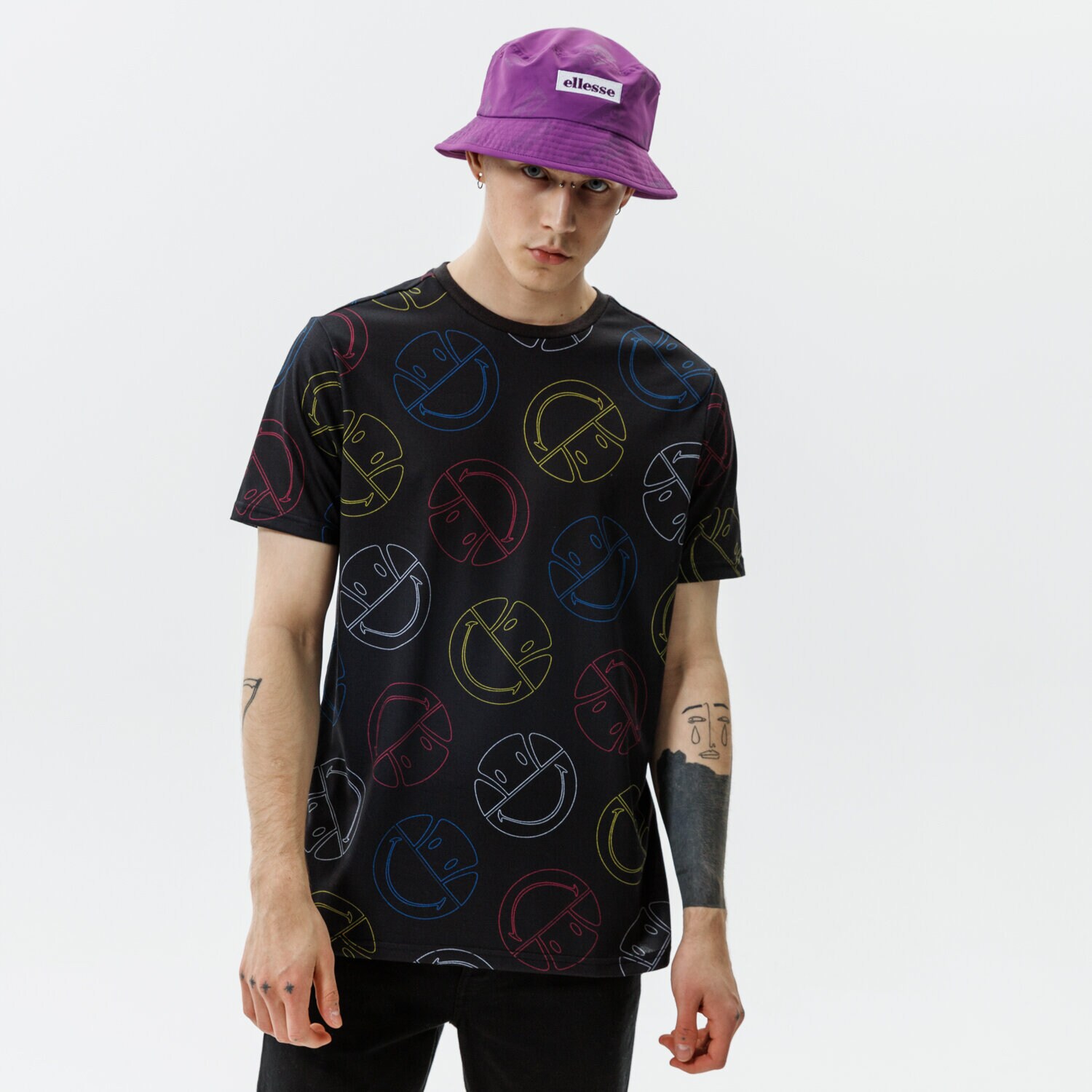 Bărbați tricou ELLESSE TRICOU MERILINO TEE DGREY SMILEY SU21 SML13068103 Gri