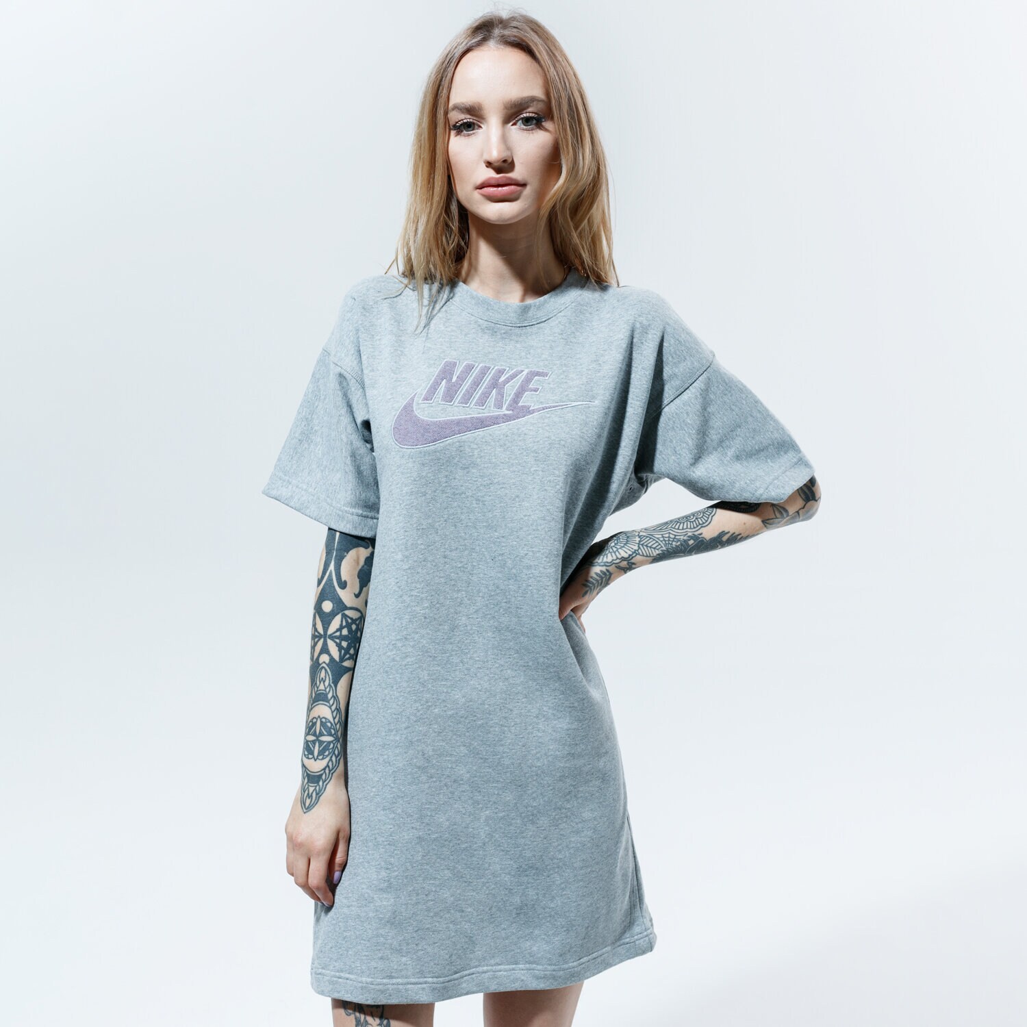 Femei rochii și fuste NIKE ROCHIE SPORTSWEAR CU6401-063 Gri
