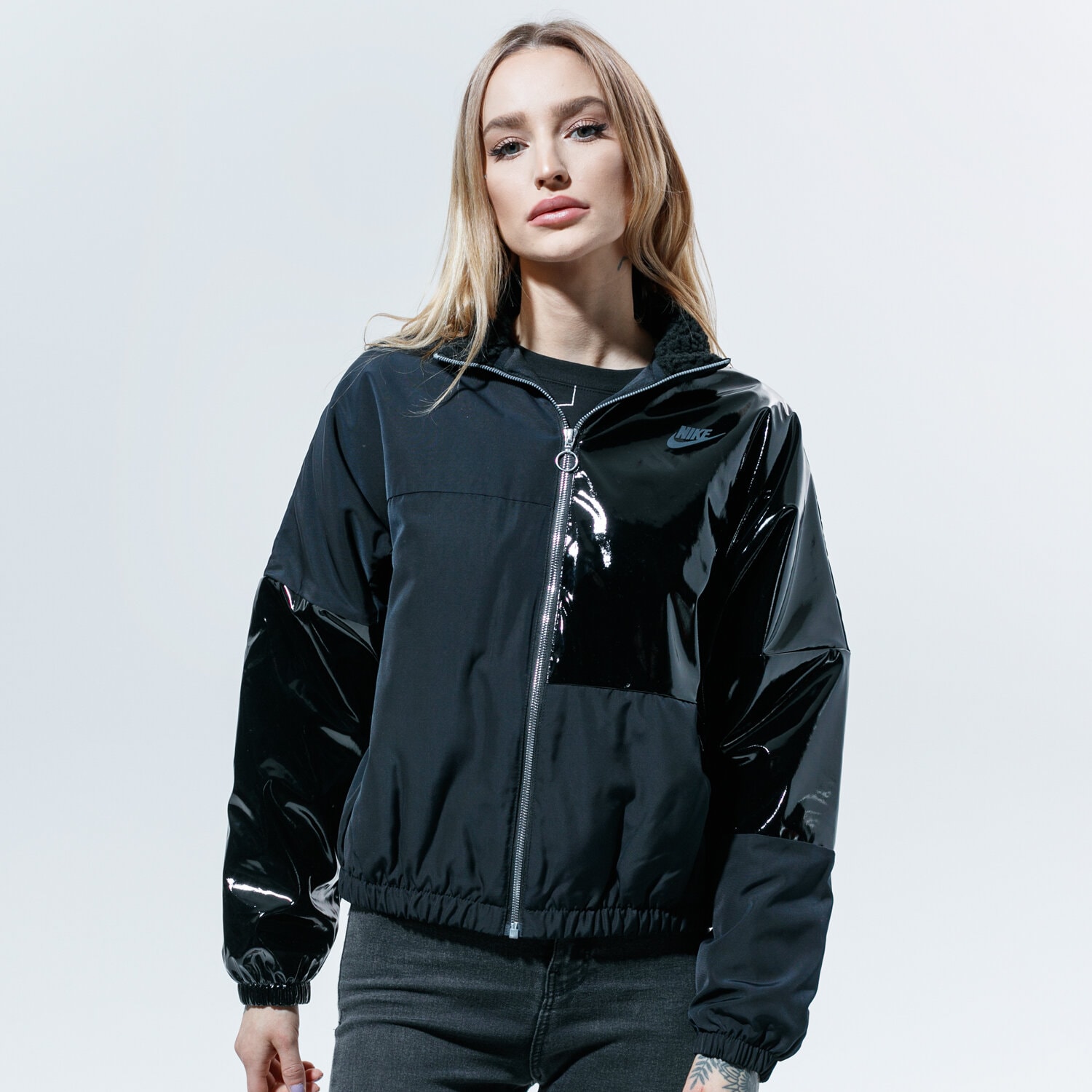 Femei geacă de iarnă NIKE JACHETĂ W NSW ICN CLSH JKT SYN FILL CZ1870-010 Negru