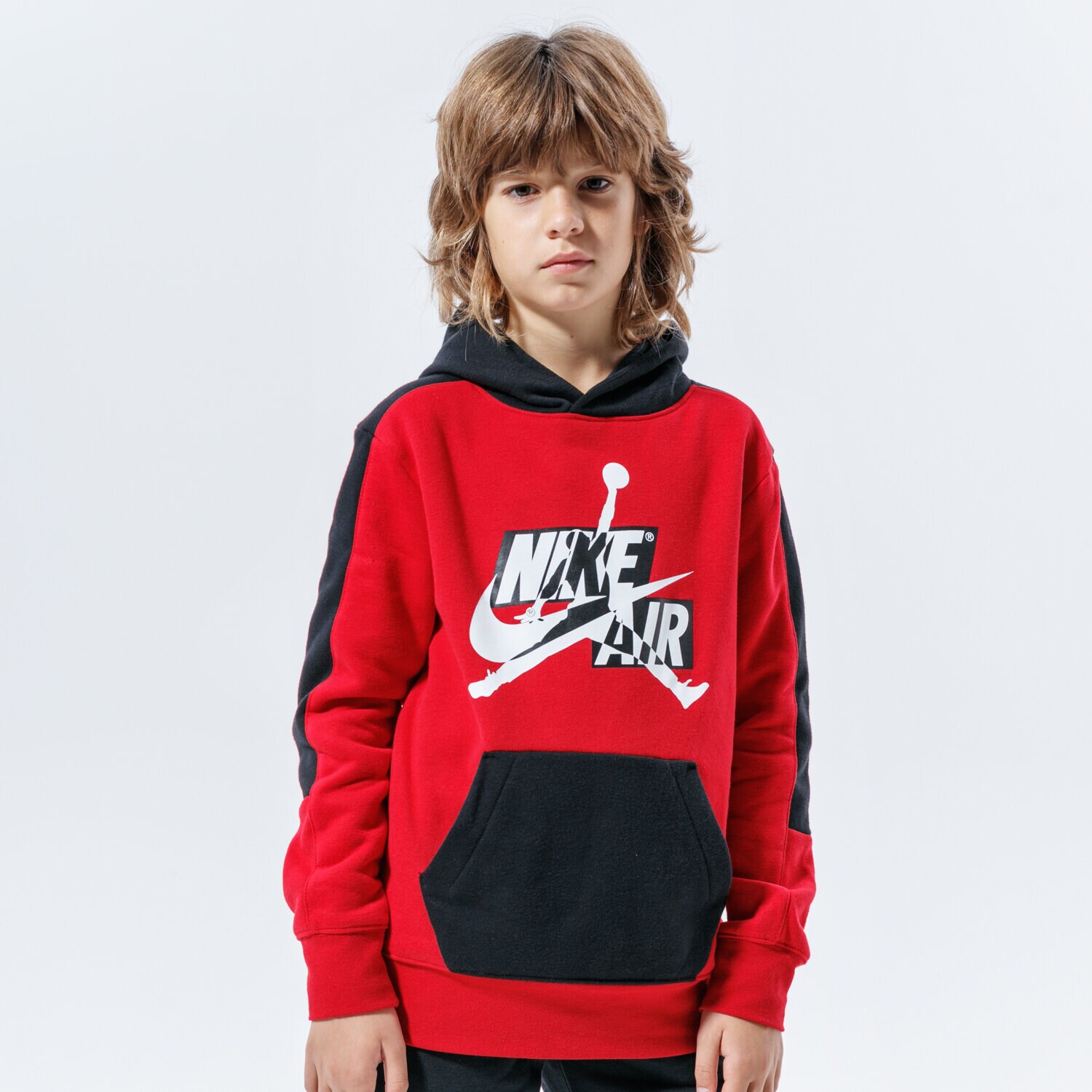 Copii bluză JORDAN BLUZĂ CU GLUGĂ JUMPMAN CLASSICS III PO BOY 957422-R78 Negru