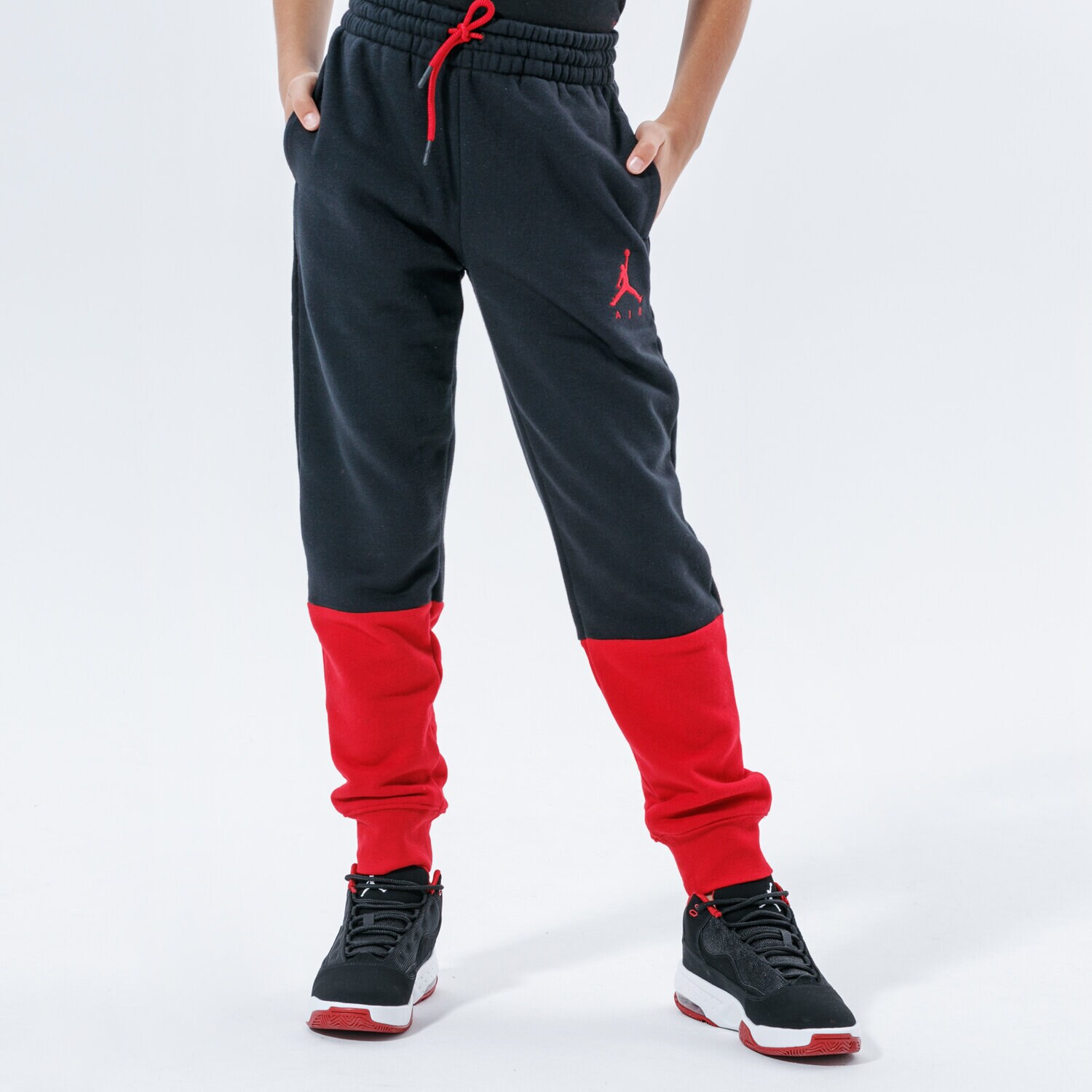 Pantaloni pentru copii JORDAN PANTALONI  JUMPMAN AIR FLEECE PANT BOY 957725-KR5 Bordo