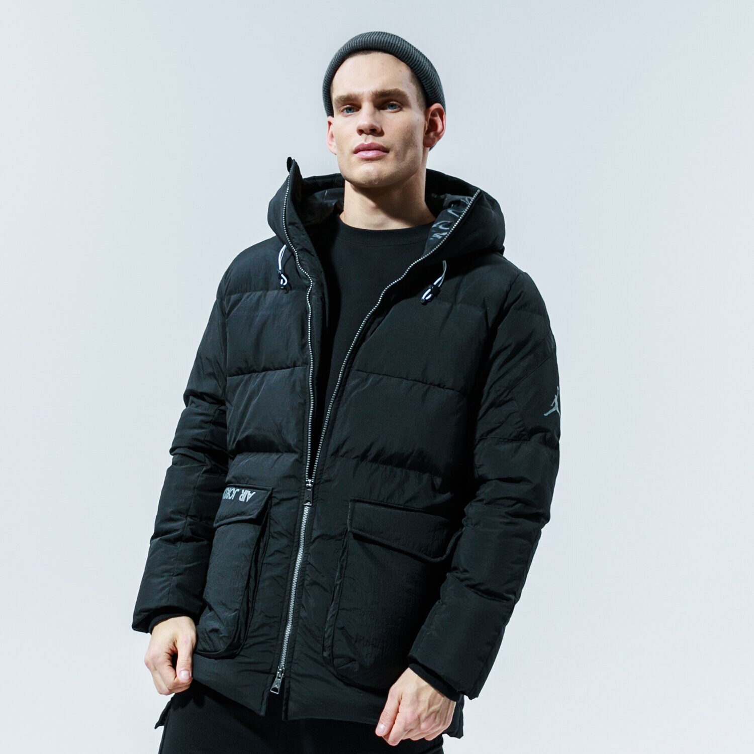 Bărbați eacă de iarnă JORDAN JACHETĂ DE IARNĂ M J DOWN PARKA CK6661-010 Negru