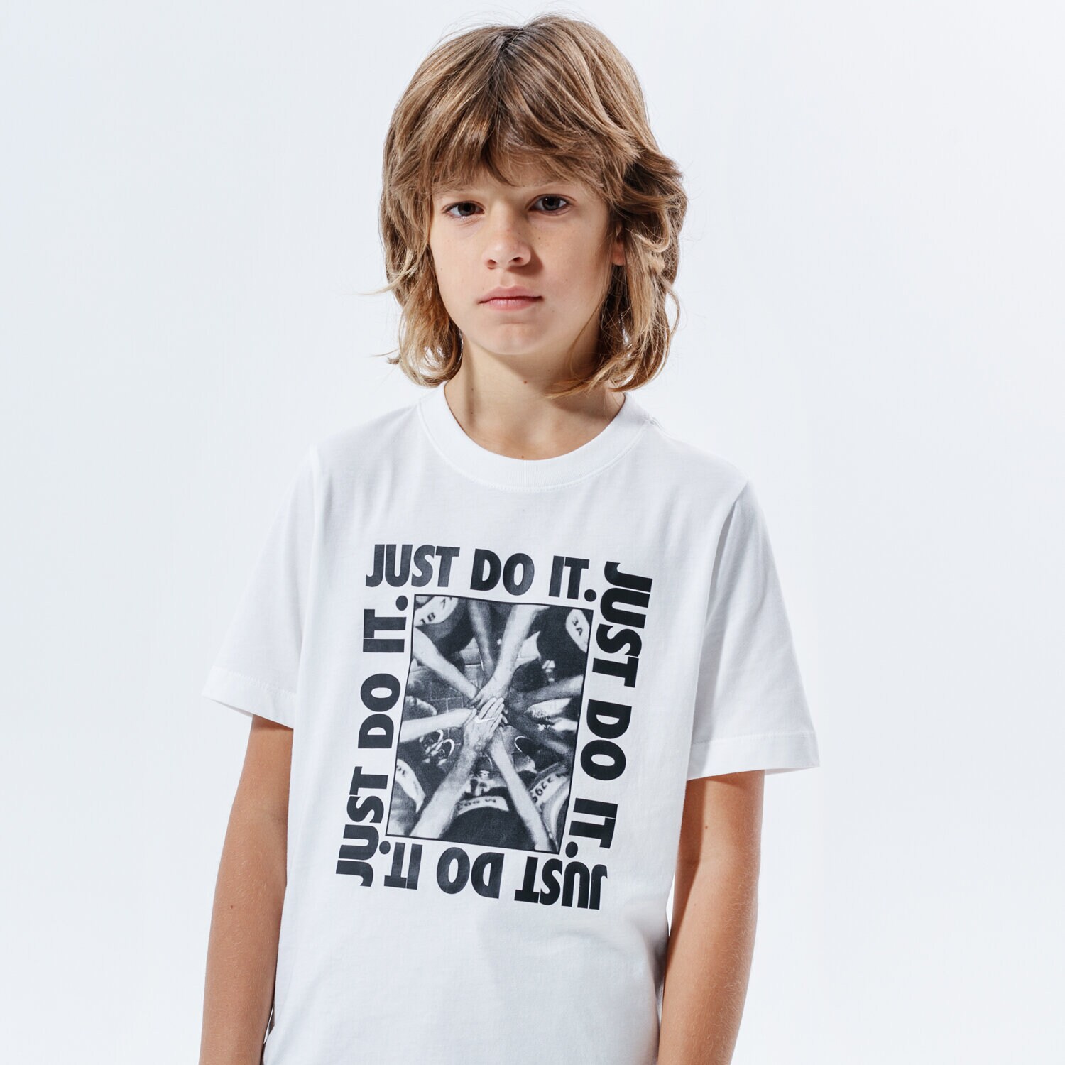 Copii tricou NIKE TRICOU B NSW TEE VERBIAGE 3 CZ1818-100 Alb