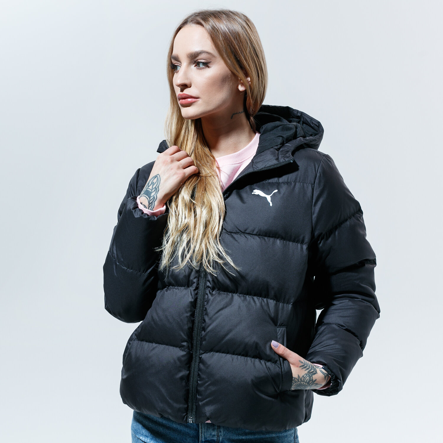 Femei geacă de iarnă PUMA JACHETĂ DE IARNĂ ESS+ DOWN JACKET 58221801 Negru