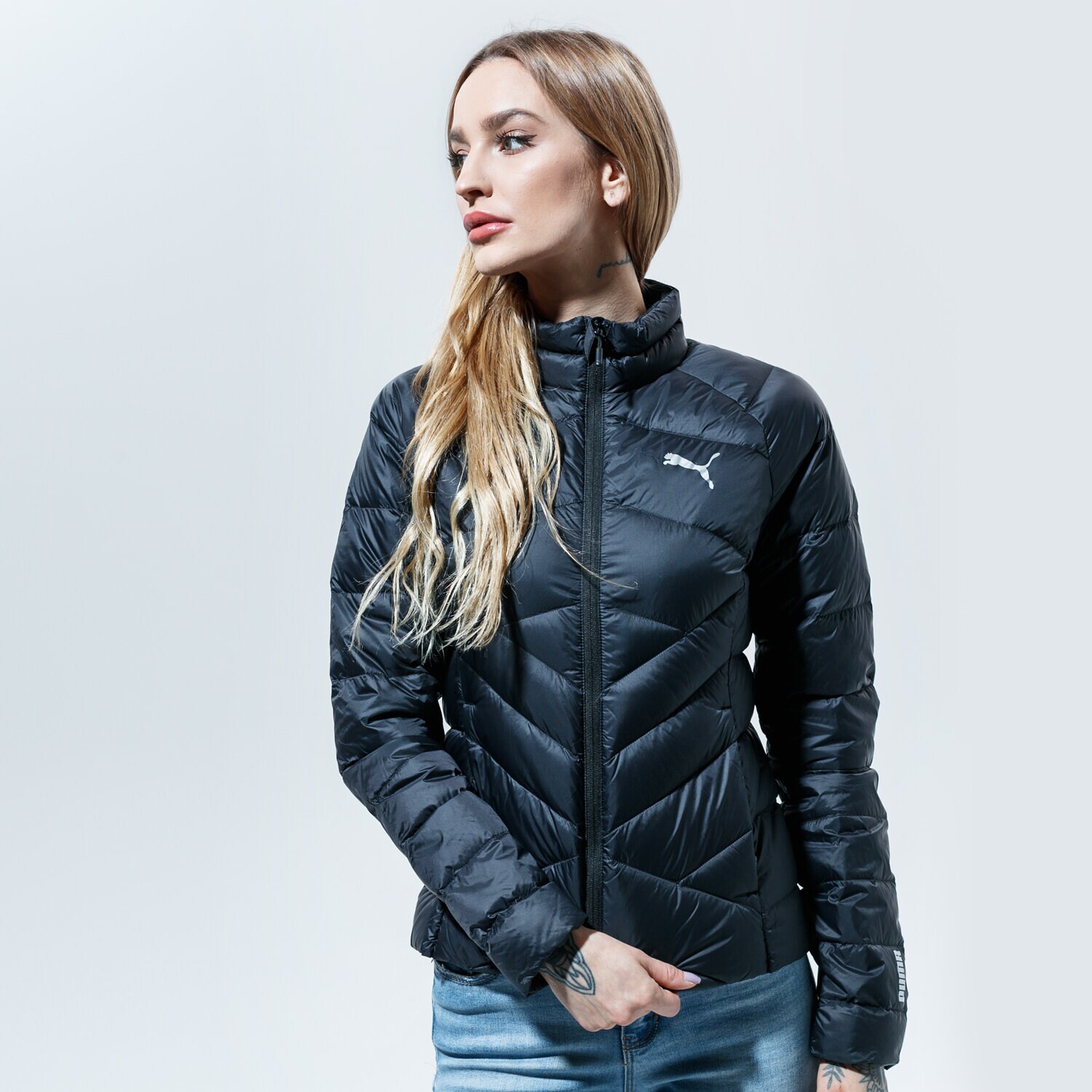 Femei geacă de iarnă PUMA JACHETĂ DE IARNĂ PWRWARM PACKLITE 600 DOWN JACKET 58222801 Negru