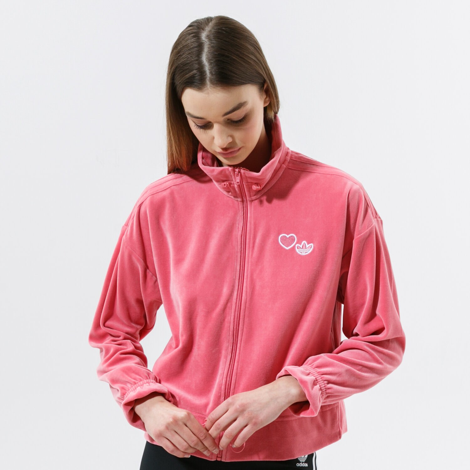 Femei bluză ADIDAS BLUZĂ TRACK TOP GN3061 Roz