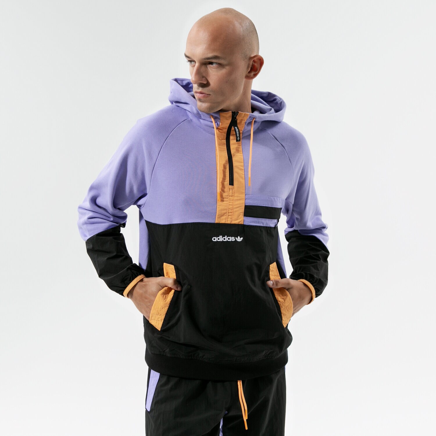 Bărbați bluză ADIDAS BLUZĂ CU GLUGĂ ADV CLR BLK HZ GN2366 Violet