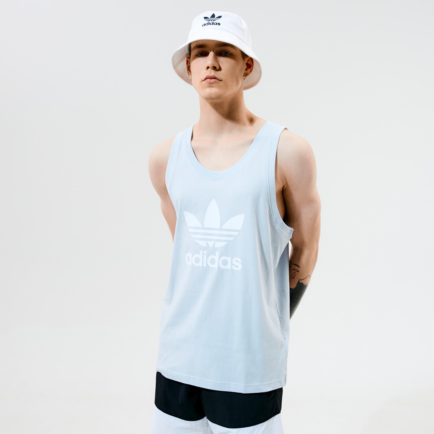 Bărbați tricou ADIDAS MAIOU TREFOIL MAIOU GN3488 Albastru