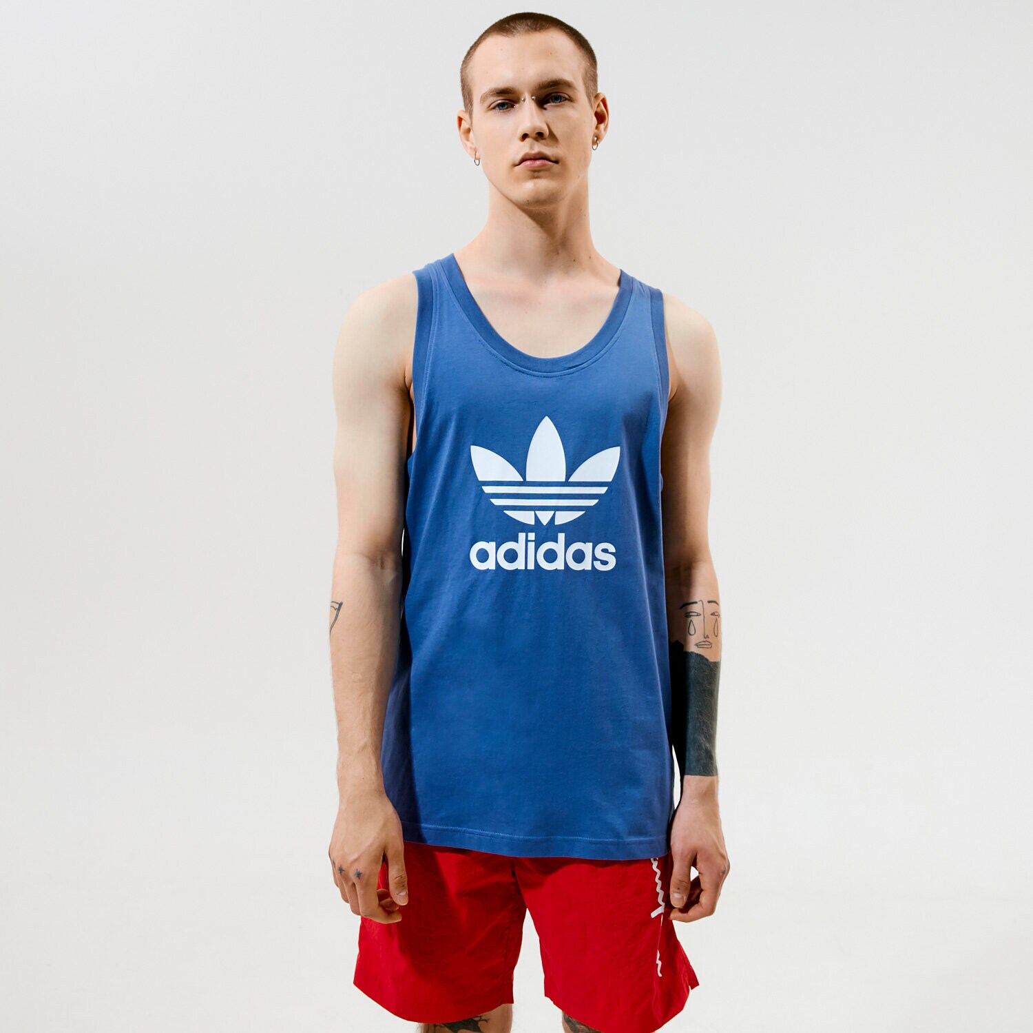 Bărbați tricou ADIDAS MAIOU TREFOIL MAIOU GN3492 Albastru