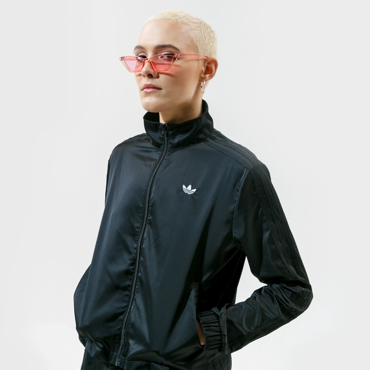 Femei bluză ADIDAS BLUZĂ TRACK TOP GN3153 Negru
