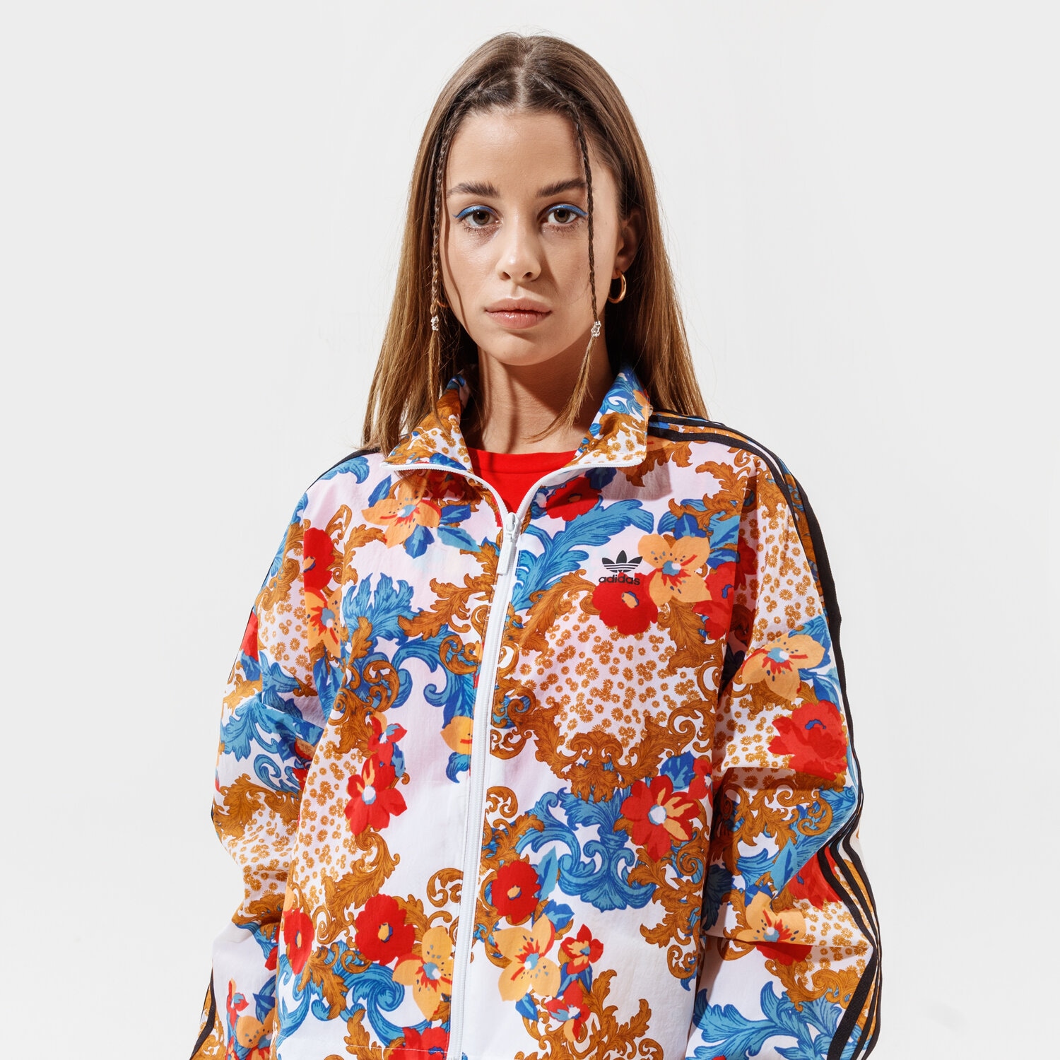 Femei bluză ADIDAS BLUZĂ TRACK TOP  GN3357 Mulicolor