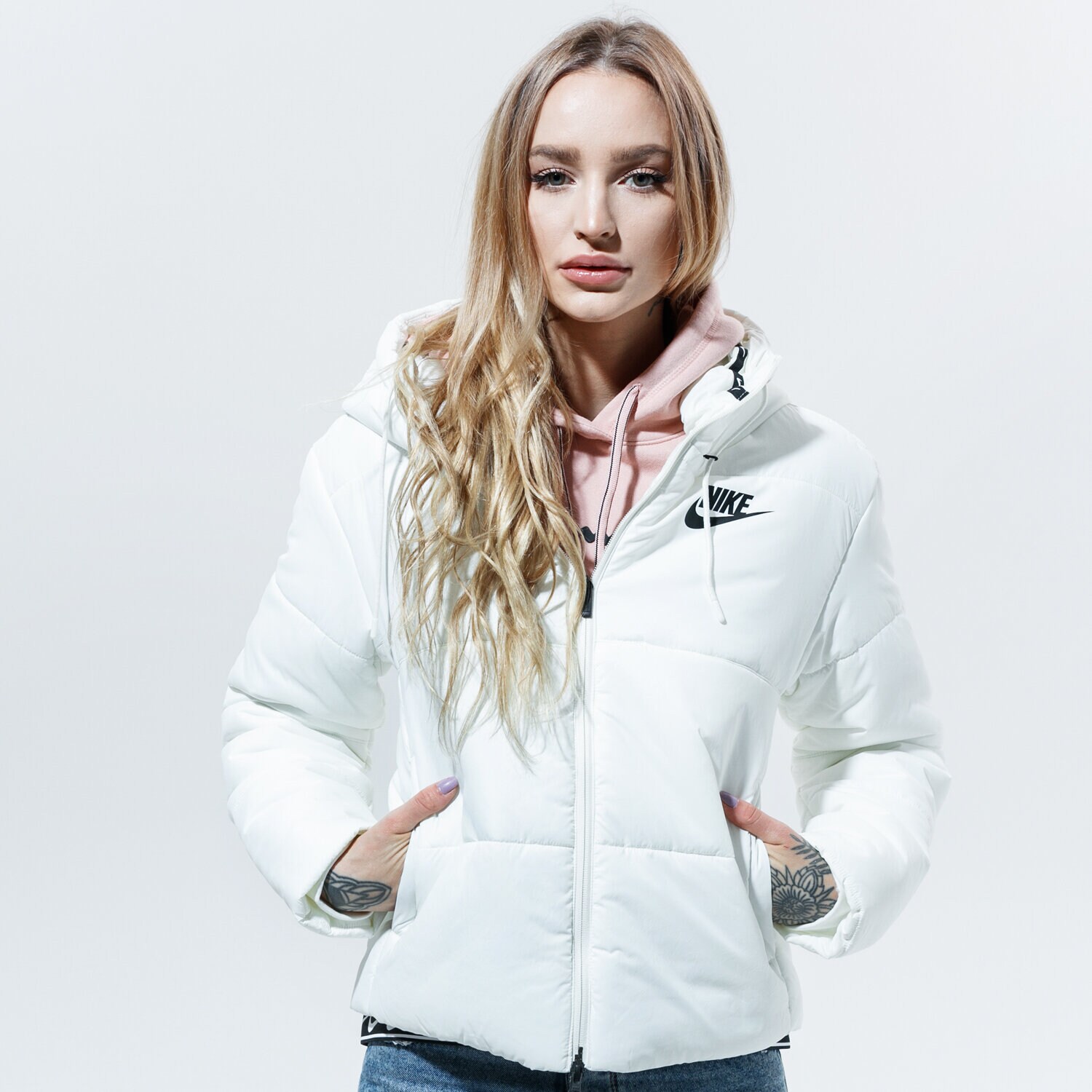 Femei geacă de iarnă NIKE JACHETĂ DE IARNĂ W NSW SYN FILL JKT HD CJ7578-133 Alb