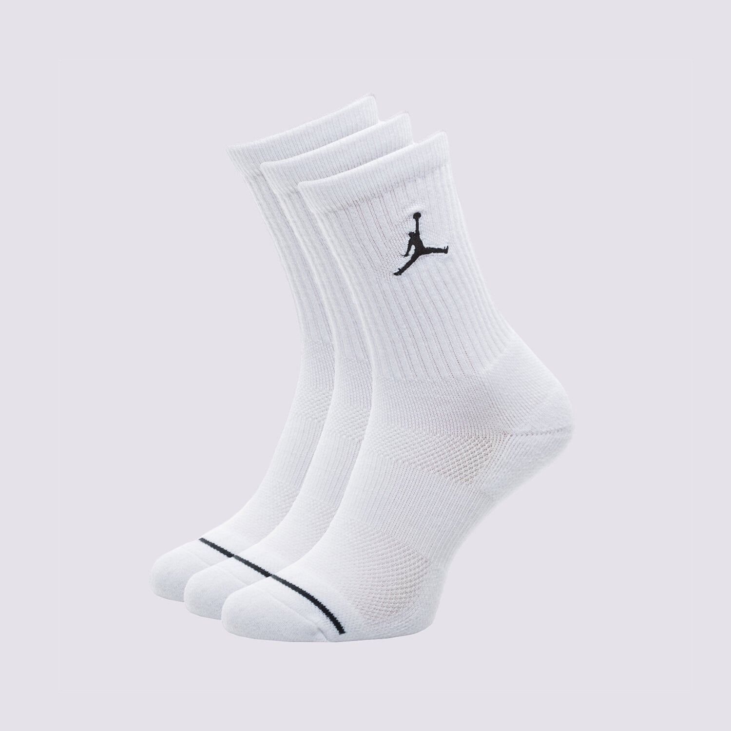 Femei șosete JORDAN ȘOSETE UNISEX JORDAN JUMPMAN CREW SOCKS (3 PACK) SX5545-100 Alb