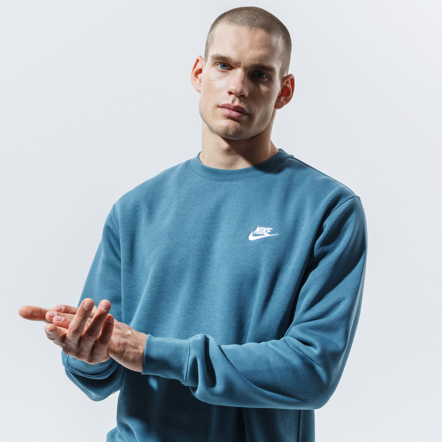 Bărbați bluză NIKE BLUZĂ SPORTSWEAR CLUB BV2662-058 Albastru