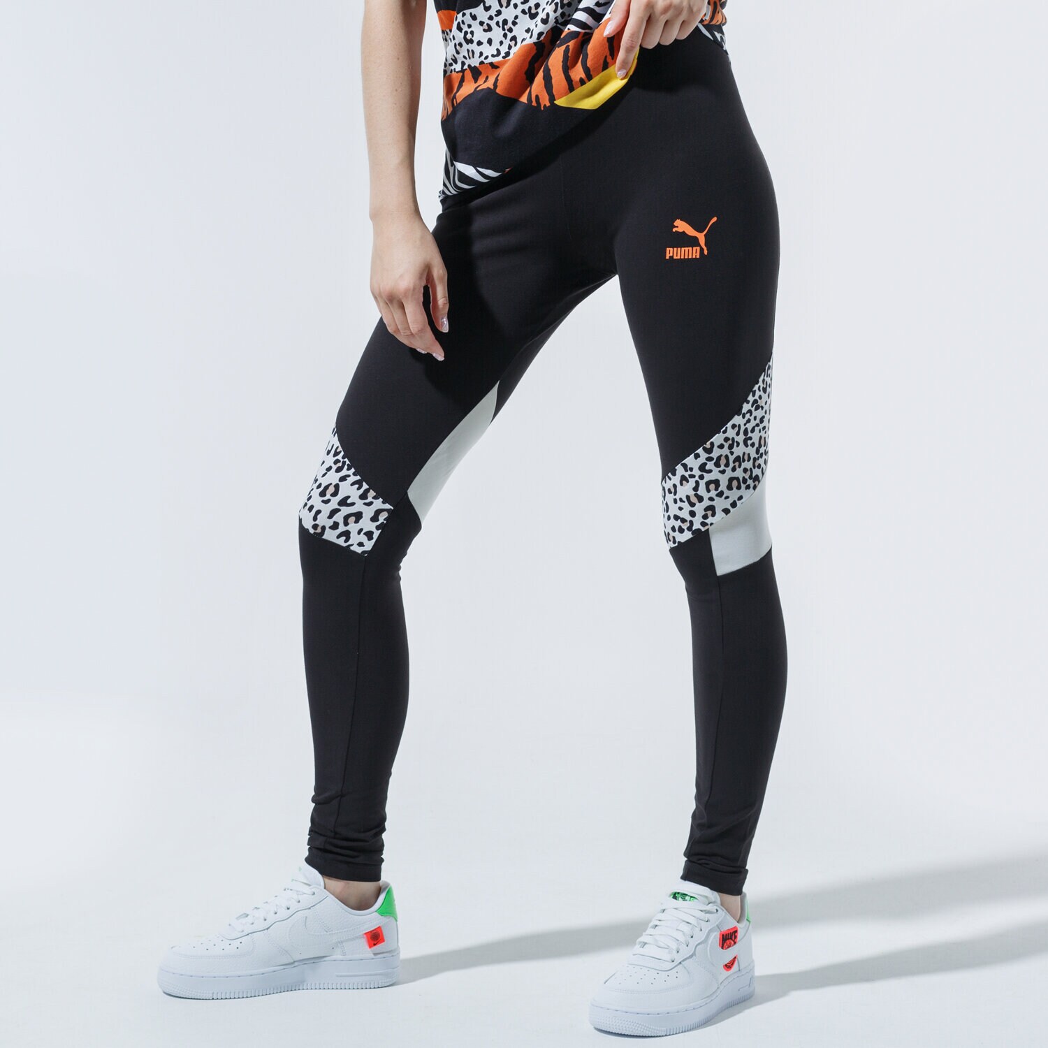 Femei pantaloni PUMA COLANȚI TFS HR LEGGING 59775361 Negru