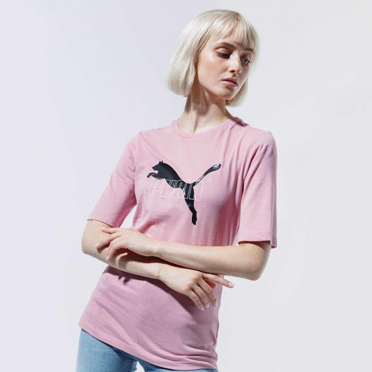 Femei tricou PUMA TRICOU NU-TILITY TEE 58354616 Roz