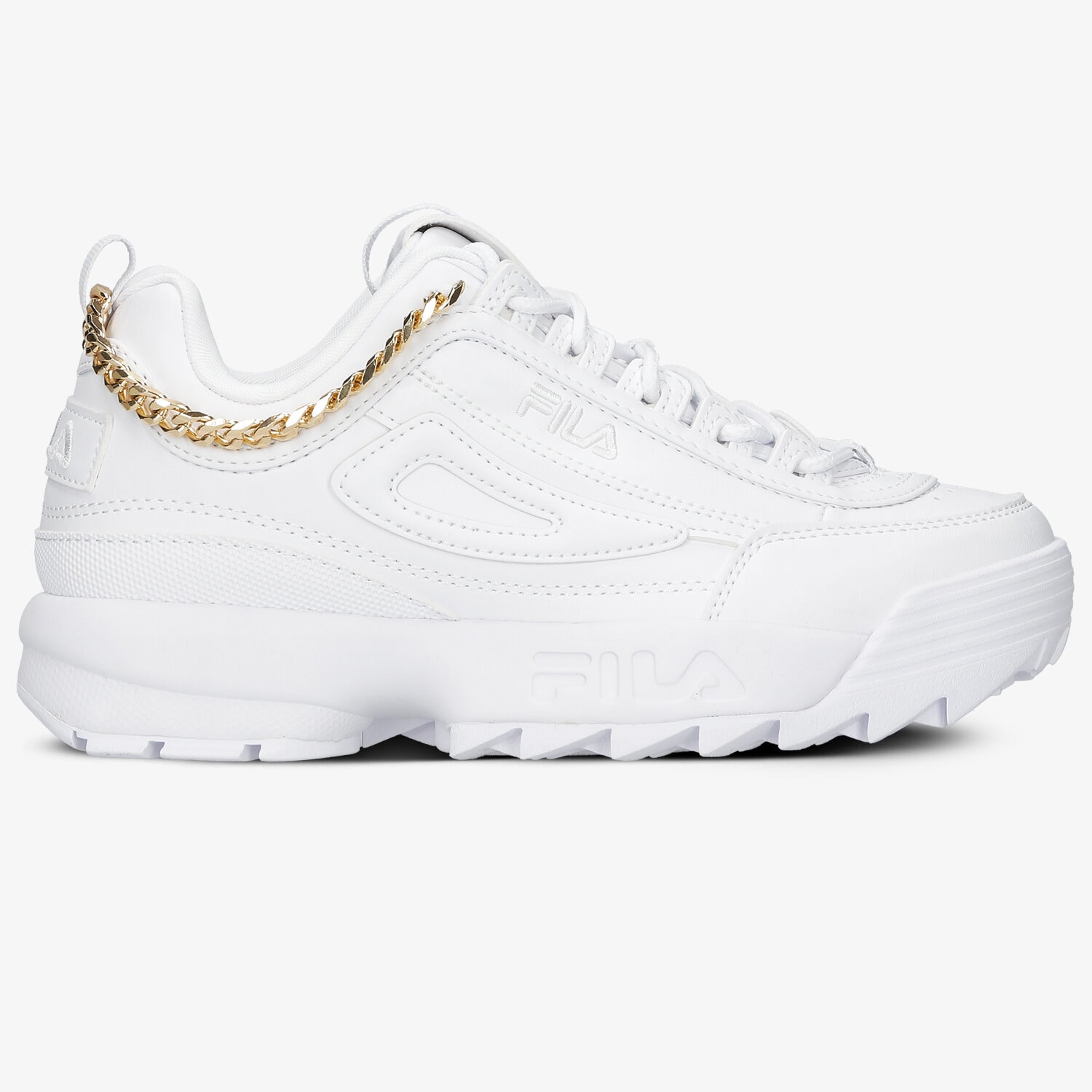Femei pantofi sport FILA DISRUPTOR CHAIN WMN 101124094T Alb