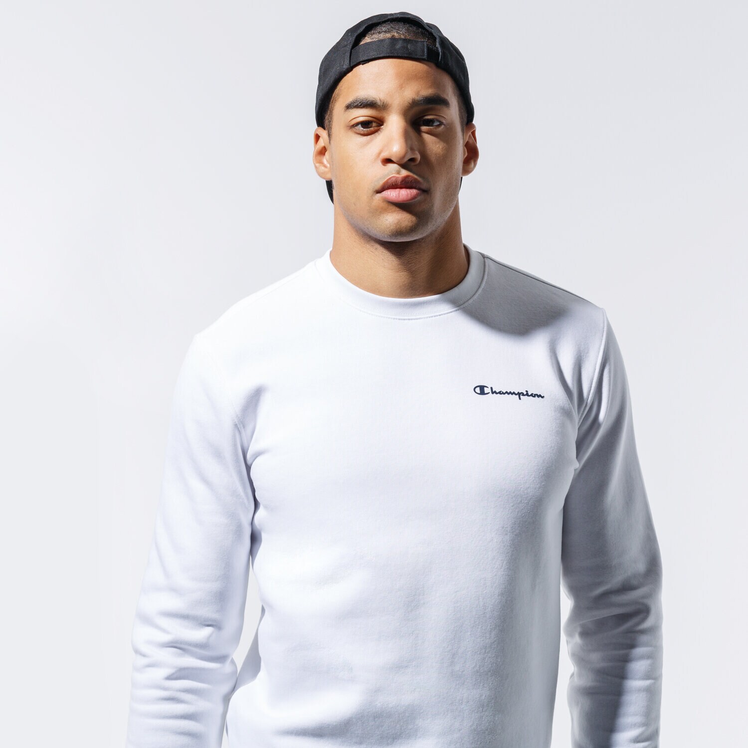 Bărbați bluză CHAMPION BLUZĂ CREWNECK SWEATSHIRT 214750WW001 Alb