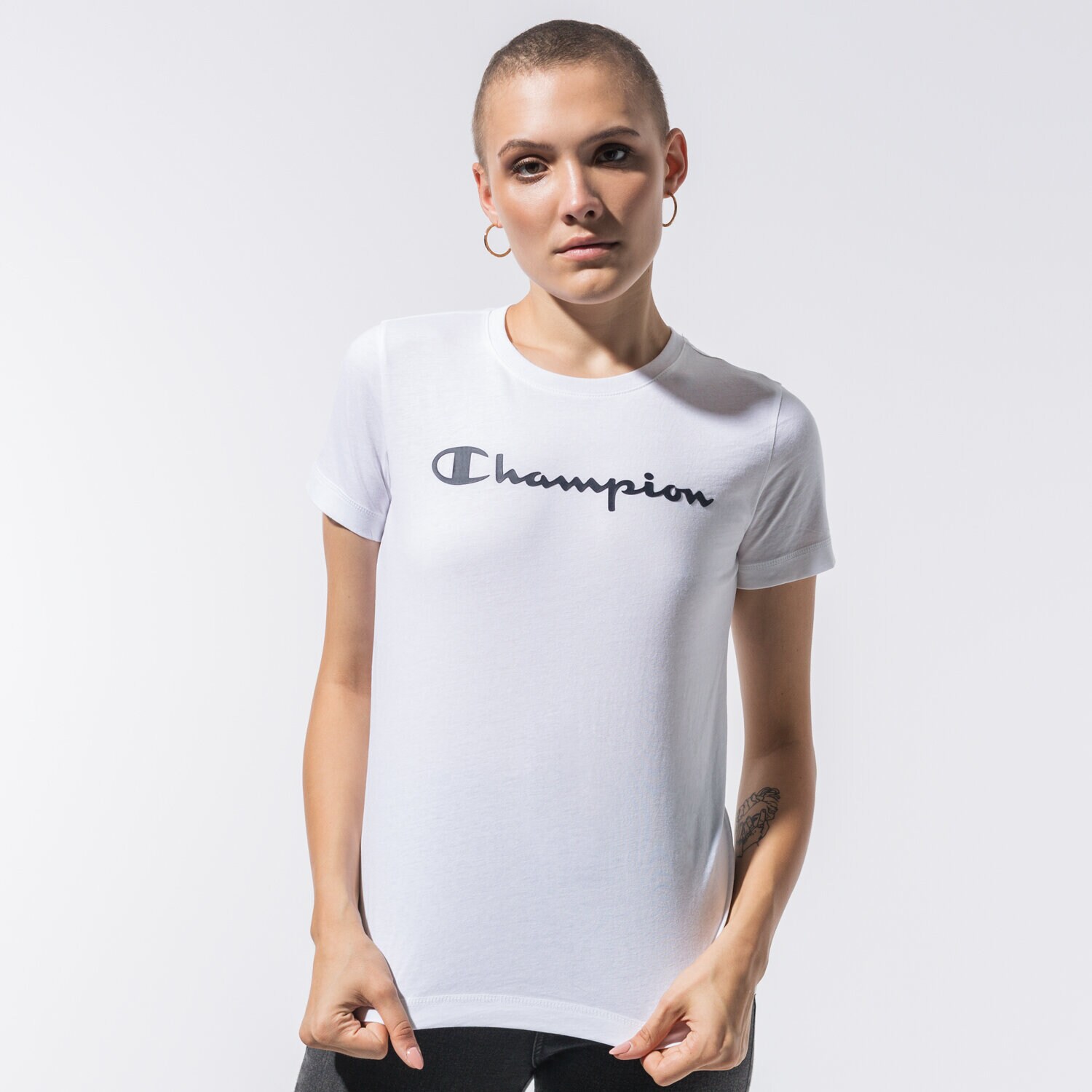 Femei tricou CHAMPION TRICOU CREWNECK TRICOU 113223WW001 Alb