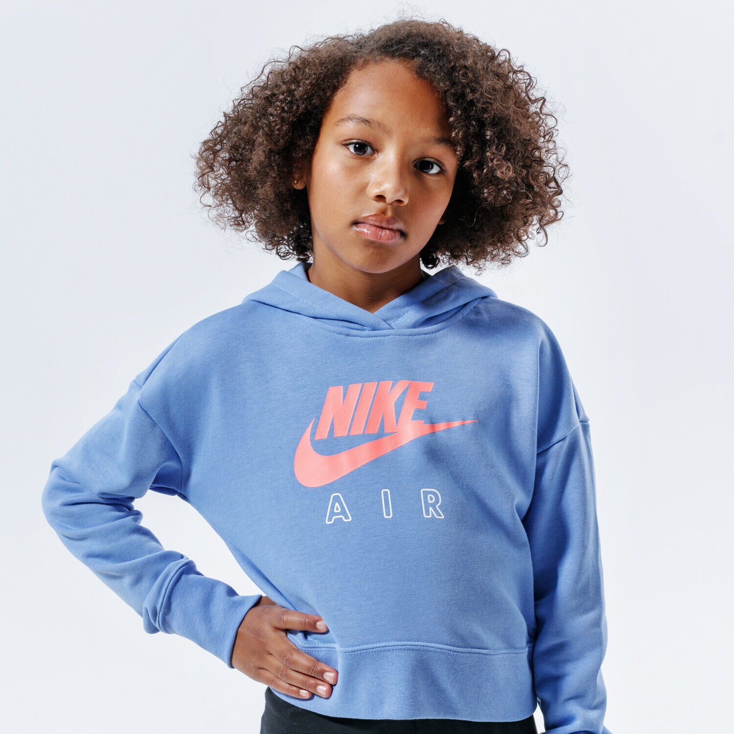 Copii bluză NIKE BLUZĂ CU GLUGĂ AIR CZ6234-478 Albastru
