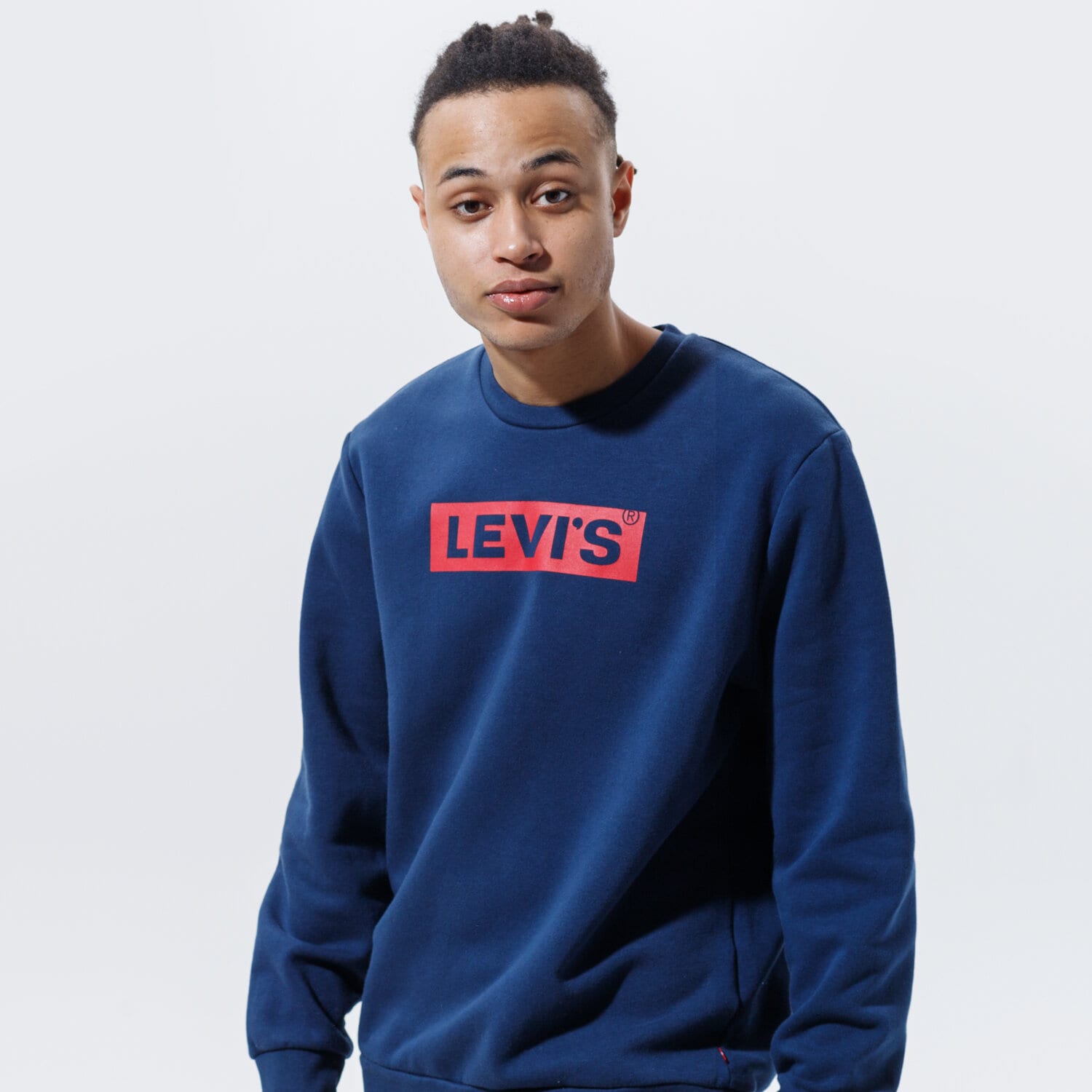 Bărbați bluză LEVI'S BLUZĂ T3 GRAPHIC CREW 38796-0029 Bleumarin