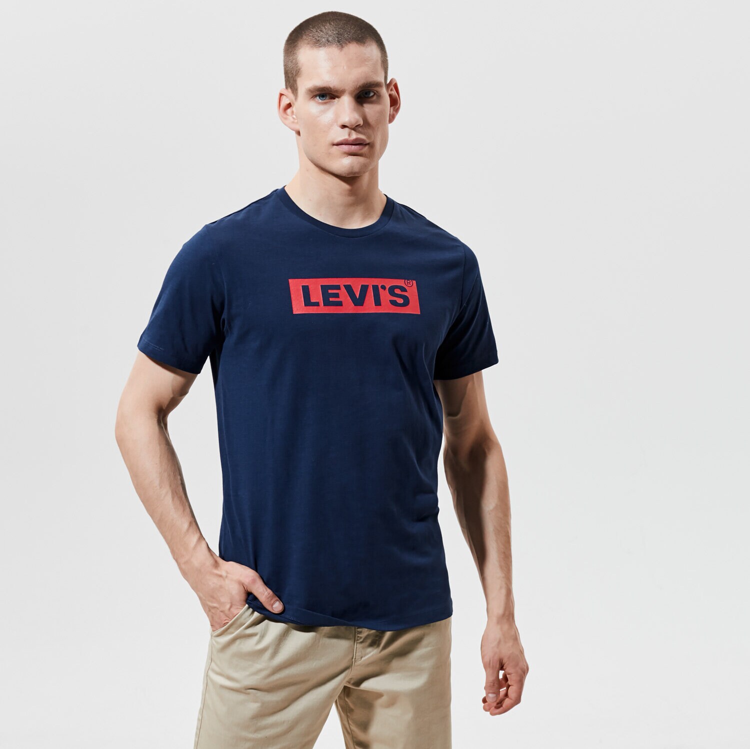 Bărbați tricou LEVI'S TRICOU BOXTAB GRAPHIC TEE 85785-0029 Bleumarin
