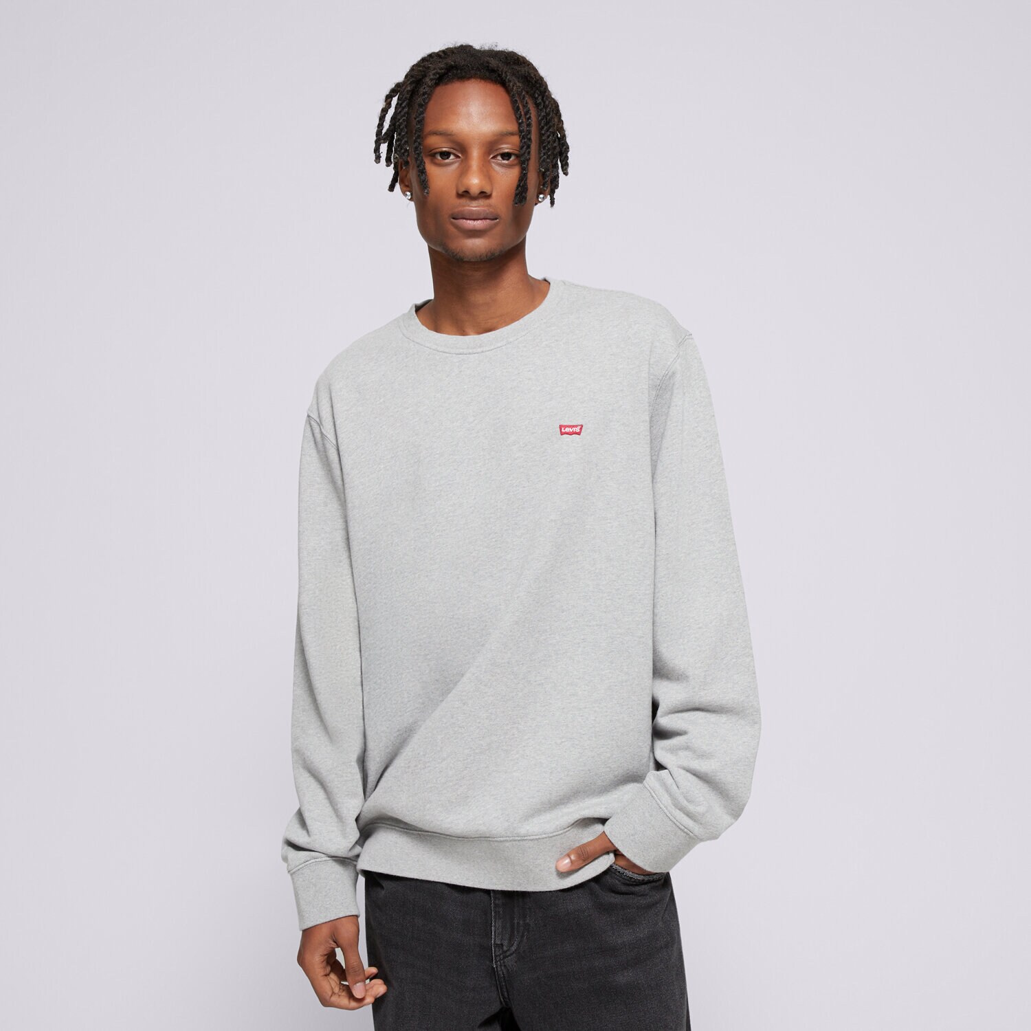 Bărbați bluză LEVI'S BLUZĂ NEW ORIGINAL CREW 359090002 Gri
