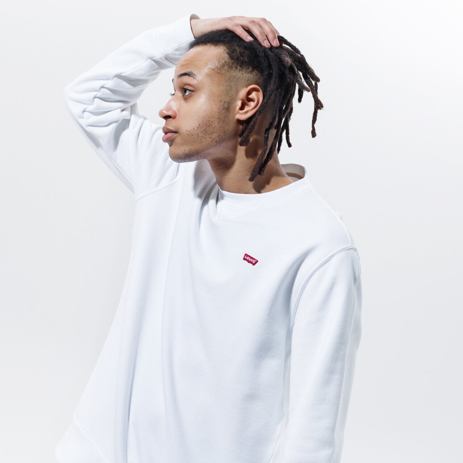 Bărbați bluză LEVI'S BLUZĂ NEW ORIGINAL CREW 359090000 Alb