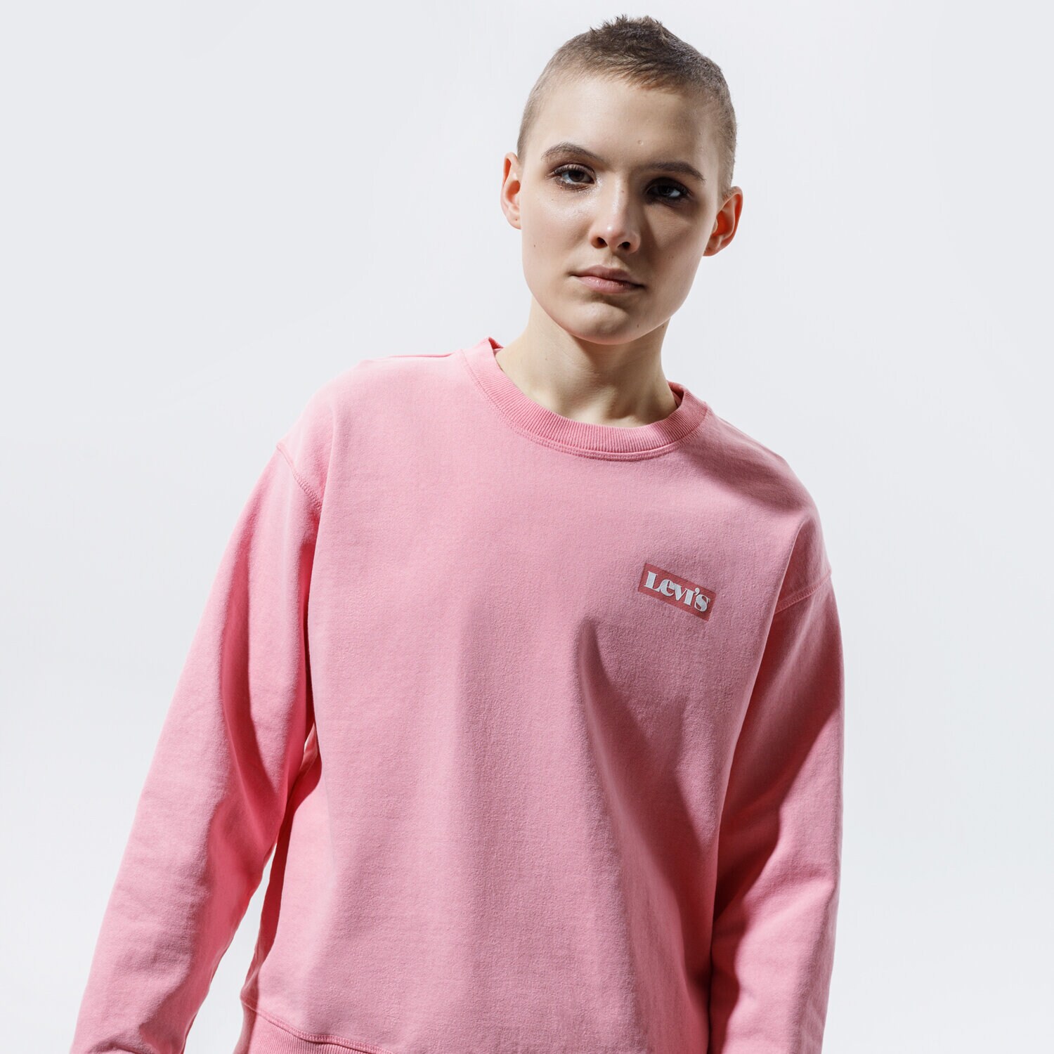 Femei bluză LEVI'S BLUZĂ GRAPHIC STANDARD CREW 18686-0019 Roz