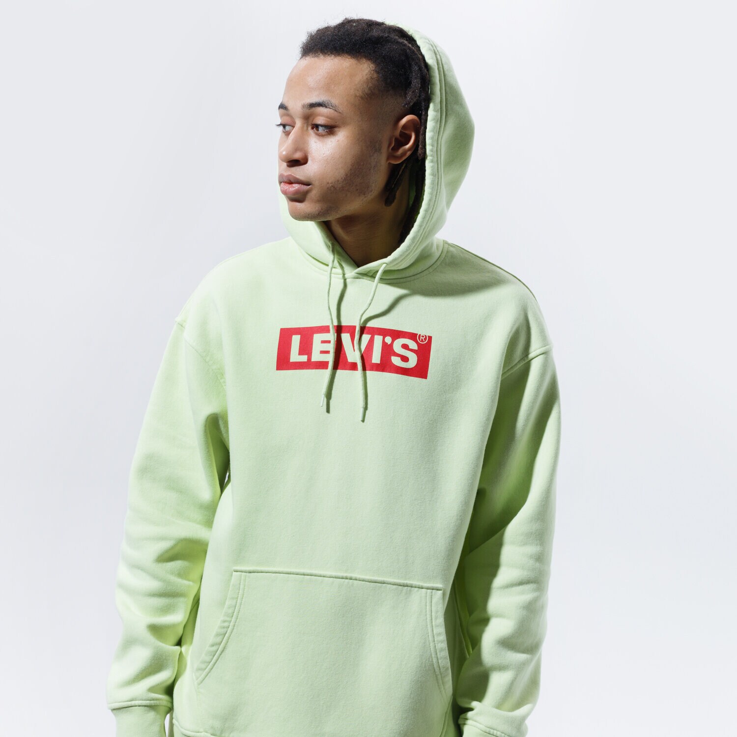 Bărbați bluză LEVI'S BLUZĂ CU GLUGĂ T3 RELAXD GRAPHIC HOODIE 38821-0040 Verde