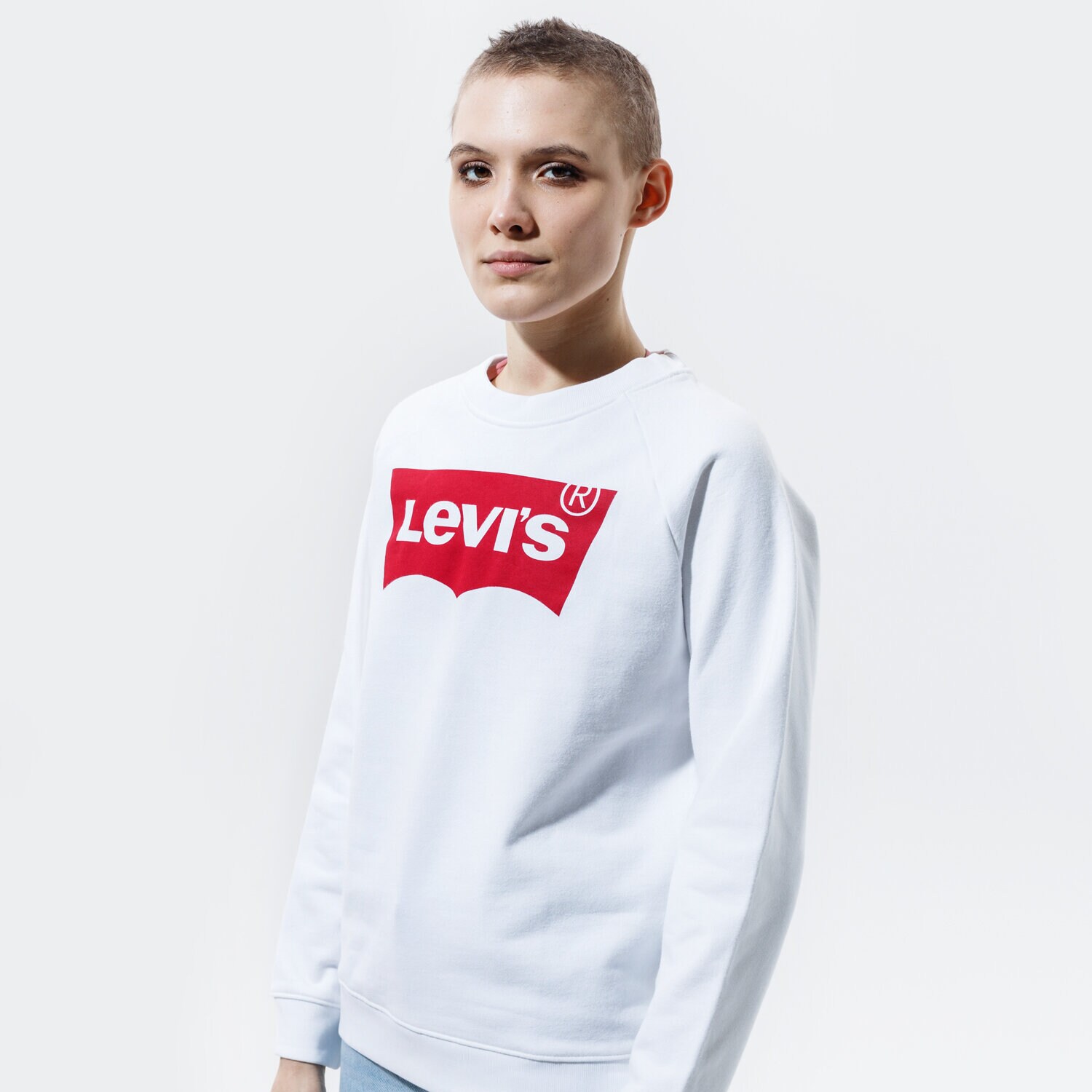 Femei bluză LEVI'S BLUZĂ RELAXED GRAPHIC CREW 29717-0014 Alb