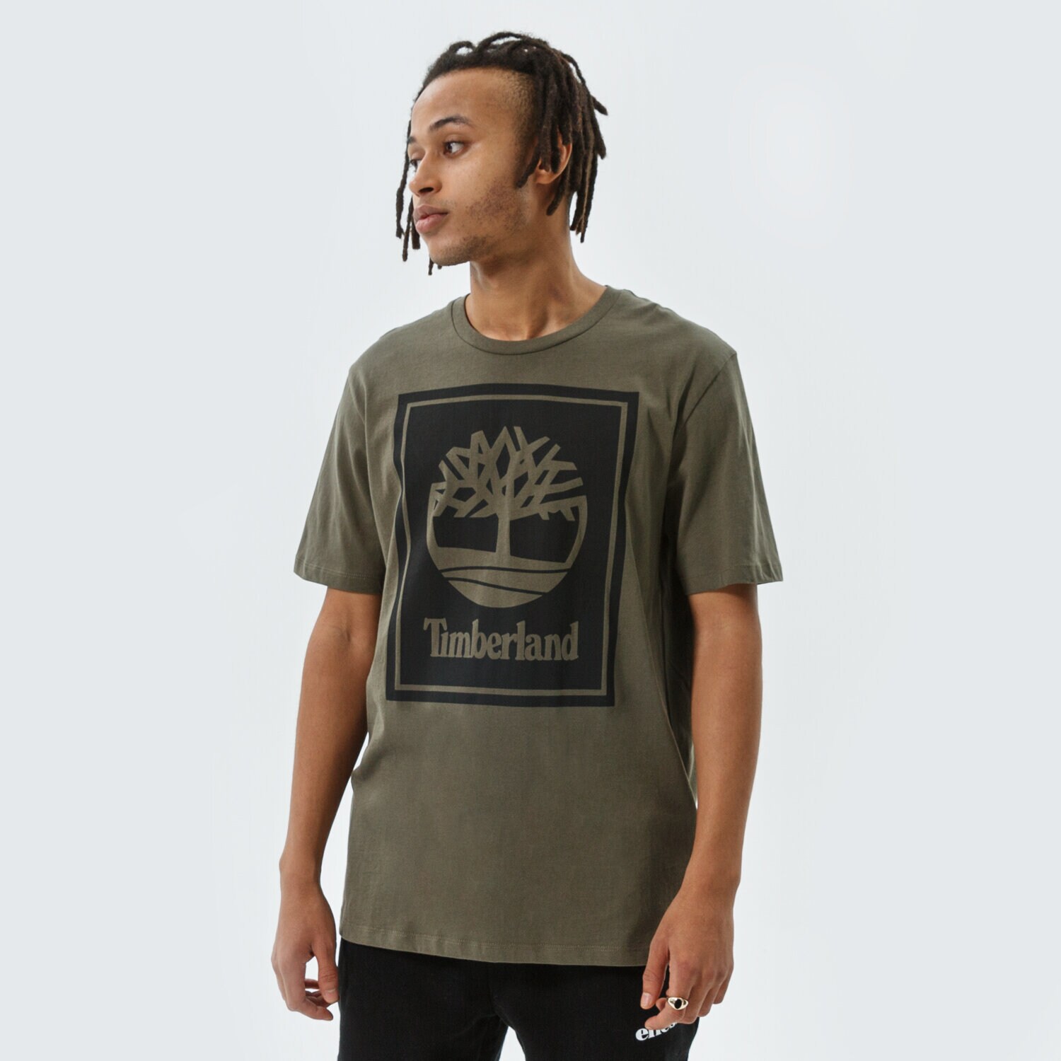 Bărbați tricou TIMBERLAND TRICOU YC SS STACK LOGO TEE STACK LOGO TEE TB0A2AJ1Z281 Kaki