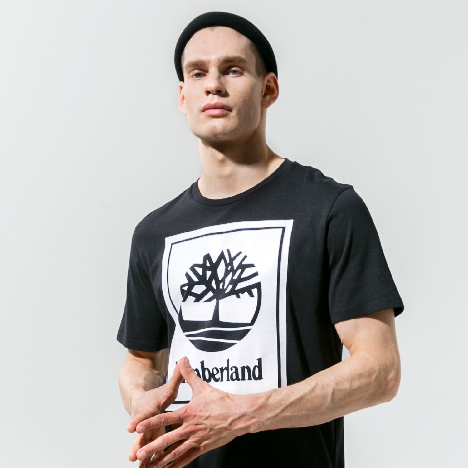 Bărbați tricou TIMBERLAND TRICOU YC CORE+ SS STACK LOGO TEE TB0A2AJ1N921 Negru
