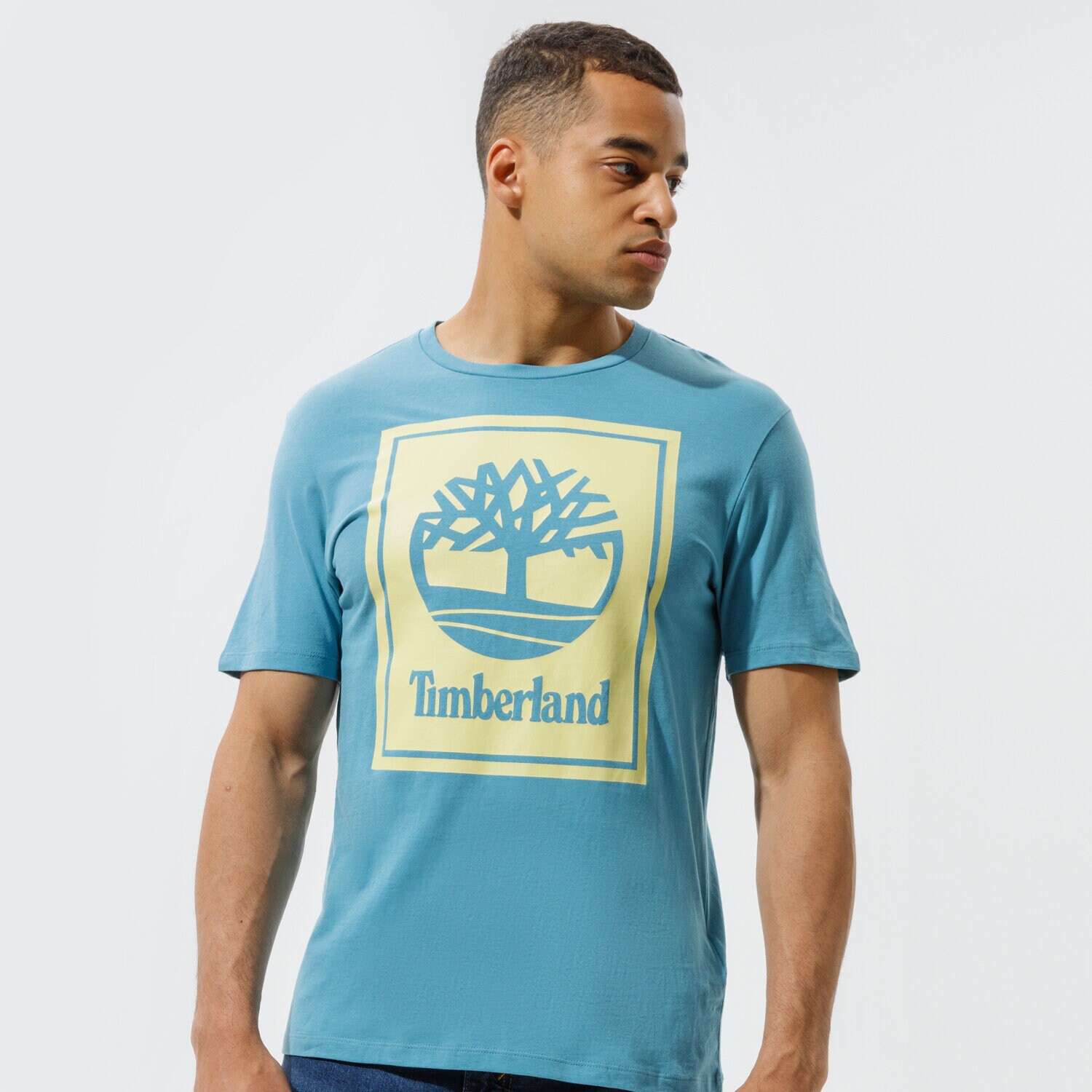 Bărbați tricou TIMBERLAND TRICOU YC SS STACK LOGO TEE (REGULAR) TWO TECHNIQ TB0A2AJ1BP11 Albastru