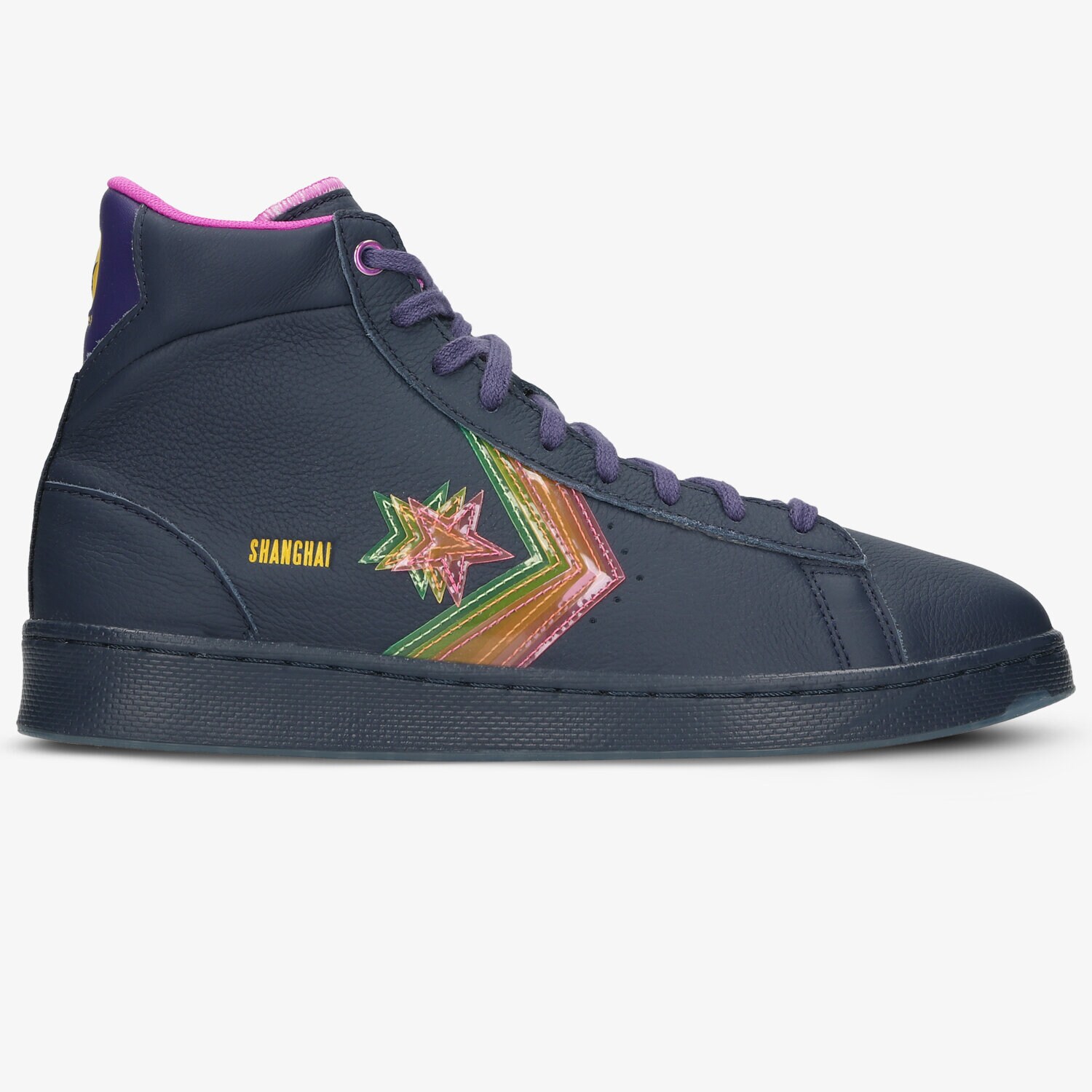 Barbați pantofi sport CONVERSE PRO LEATHER (FOXING RAND+HEEL O'LAY) 170237C Negru