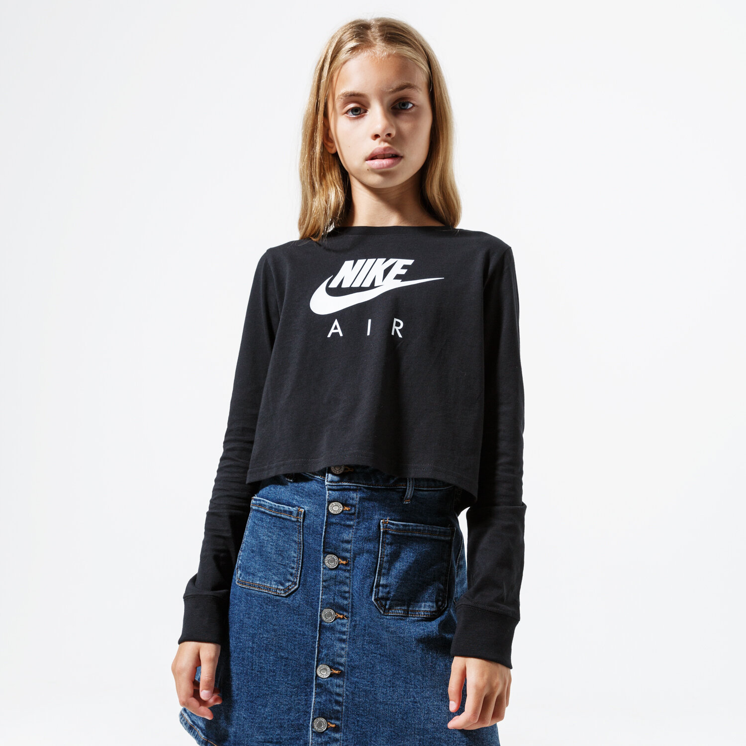 Copii tricou NIKE TRICOU SPORTSWEAR CV2186-010 Negru