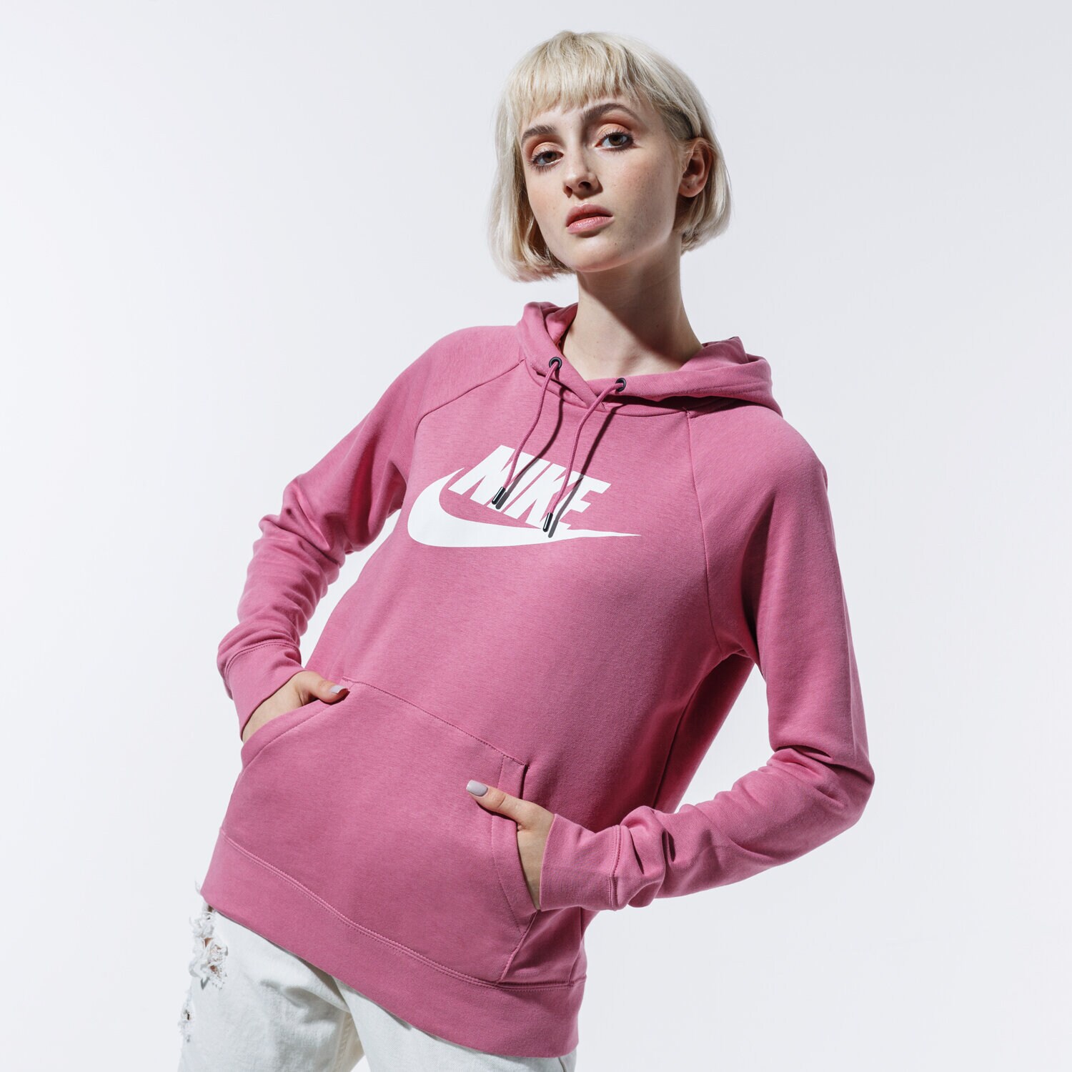 Femei bluză NIKE BLUZĂ CU GLUGĂ SPORTSWEAR ESSENTIAL BV4126-614 Roz