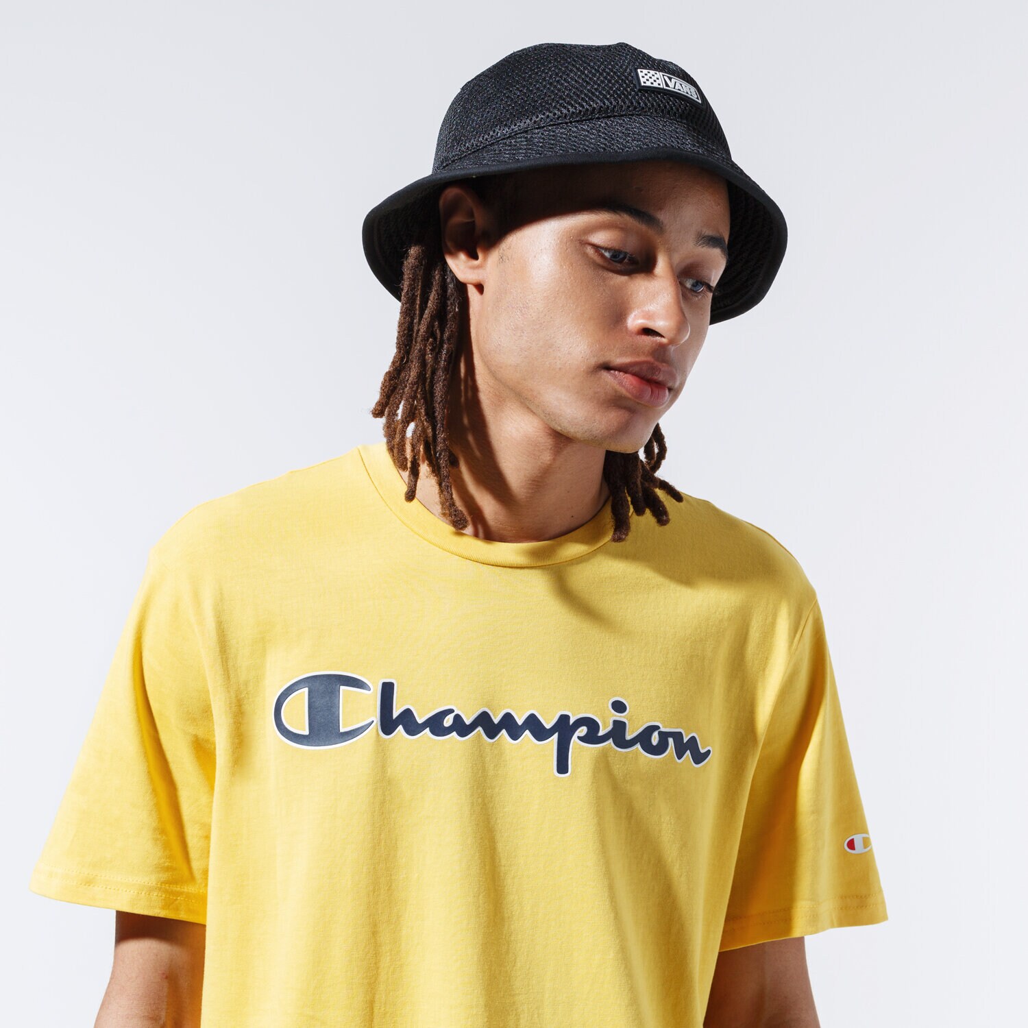 Bărbați tricou CHAMPION TRICOU LOGO TEE 215280YS001 Galben
