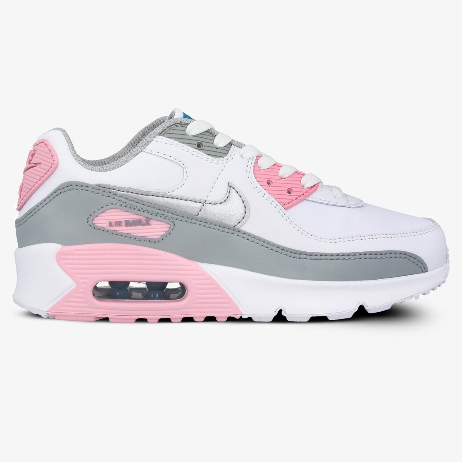 Copii pantofi sport NIKE AIR MAX 90 LTR CD6864-004 Alb