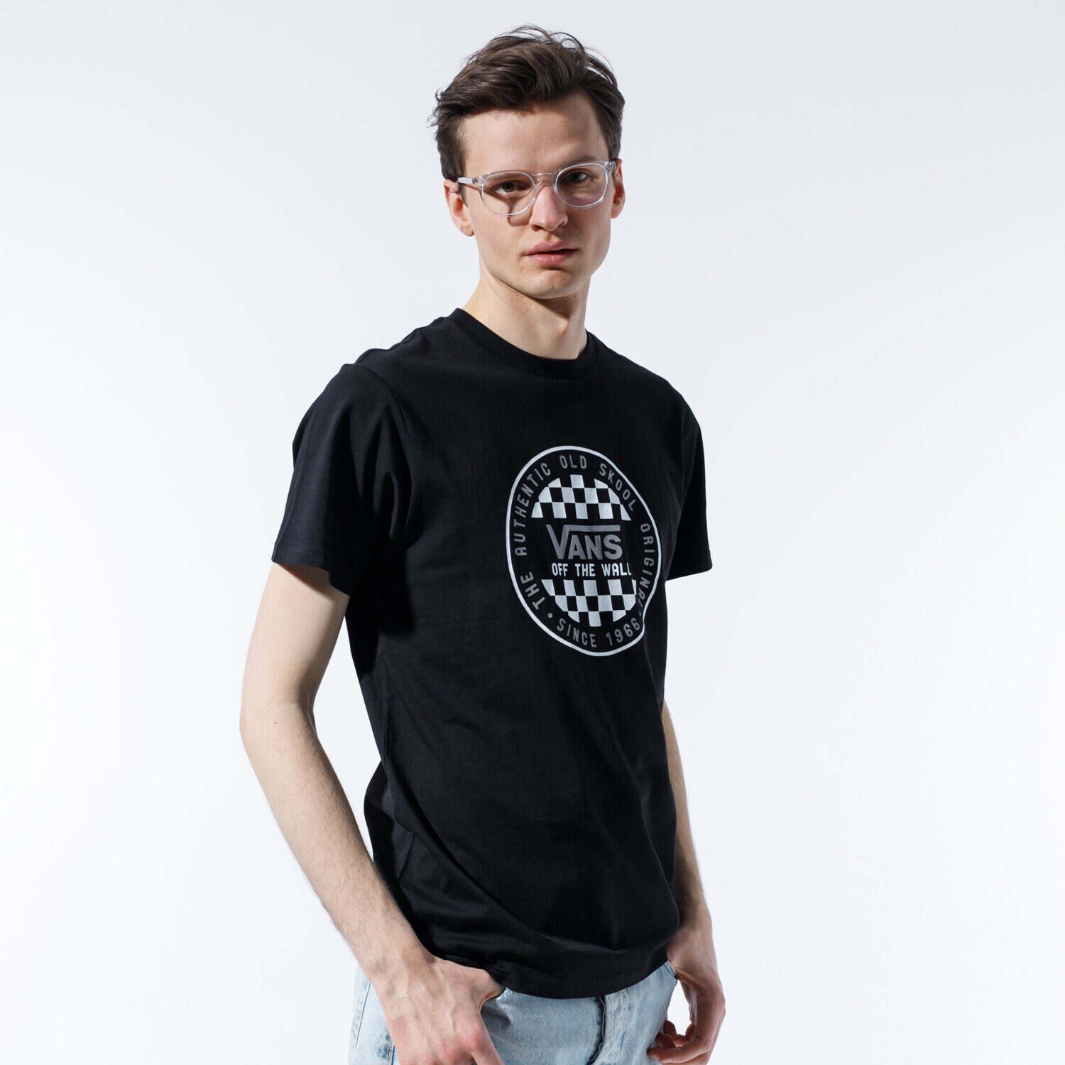 Bărbați tricou VANS TRICOU OG CHECKER SS VN0A49SYBLK1 Negru