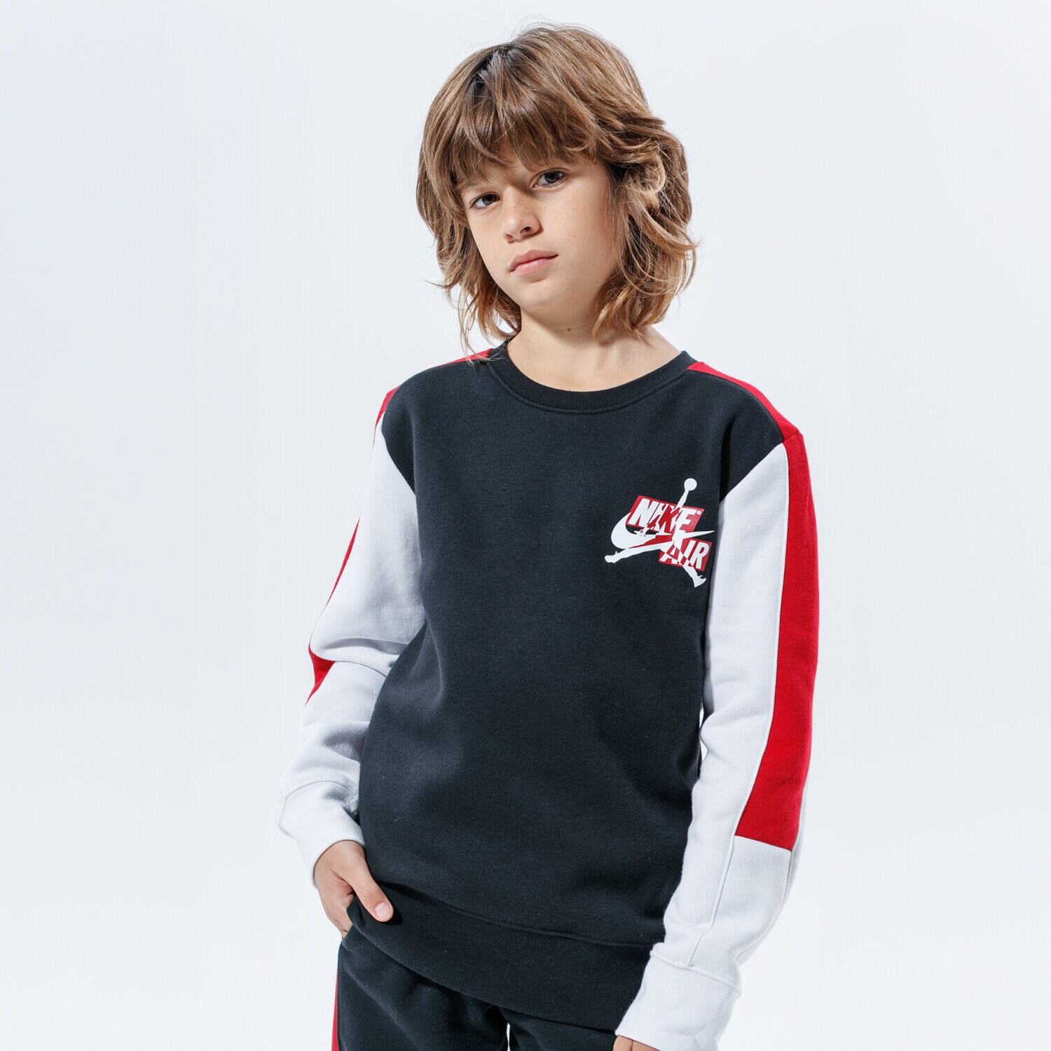 Copii bluză JORDAN BLUZĂ JUMPMAN CLASSICS III CREW 957424-023 Negru