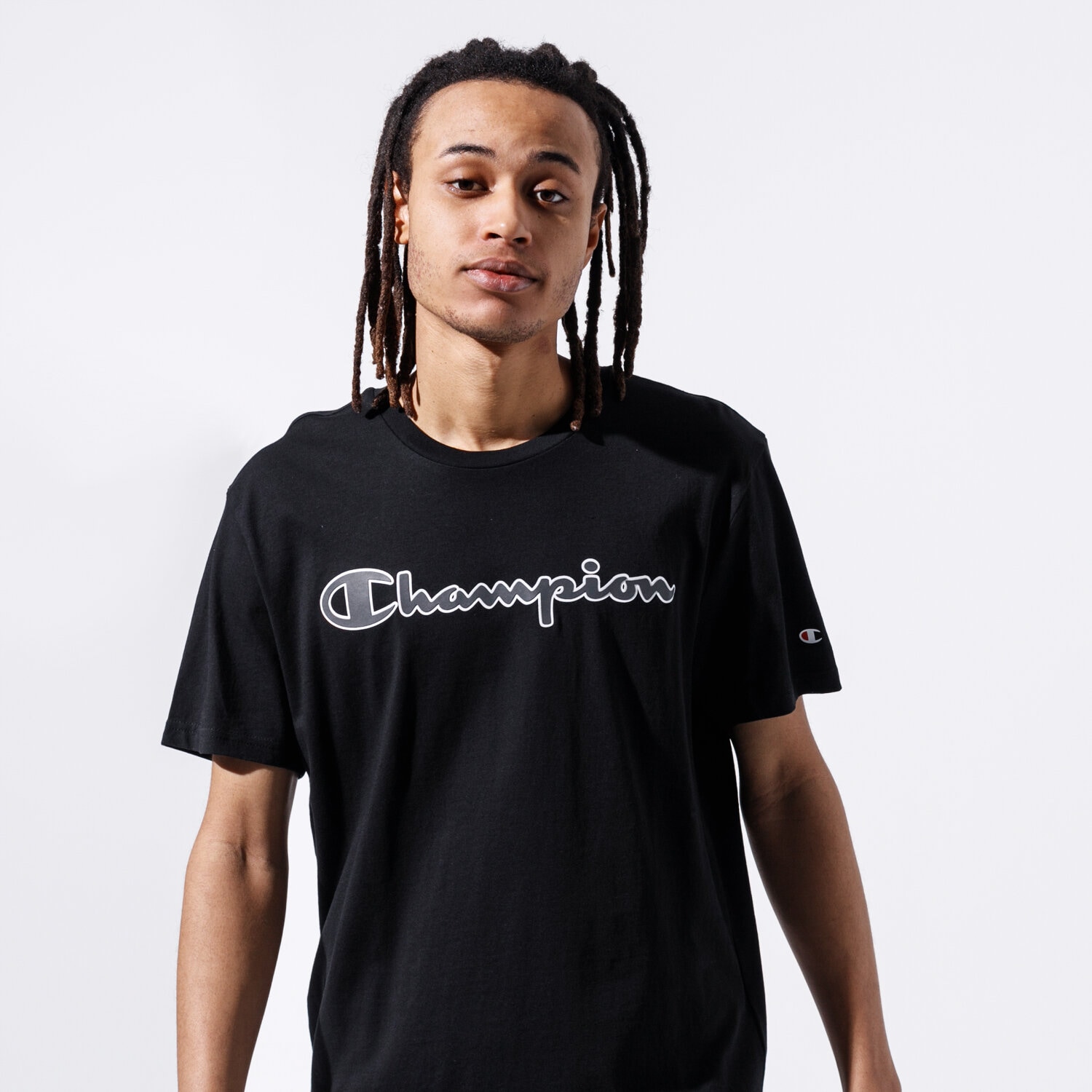 Bărbați tricou CHAMPION TRICOU LOGO TEE 215280KK001 Negru