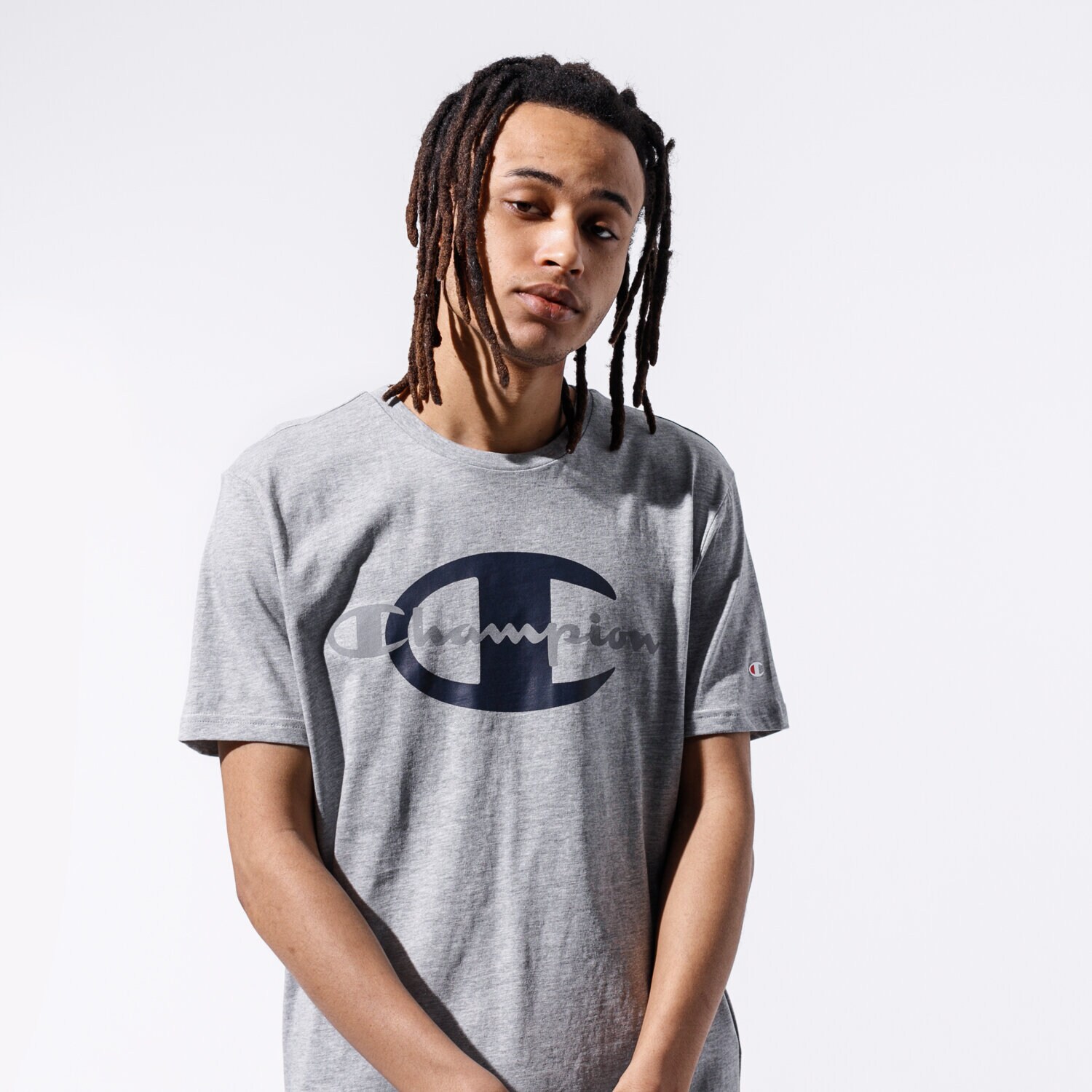 Bărbați tricou CHAMPION TRICOU BIG LOGO TEE 215278EM006 Gri