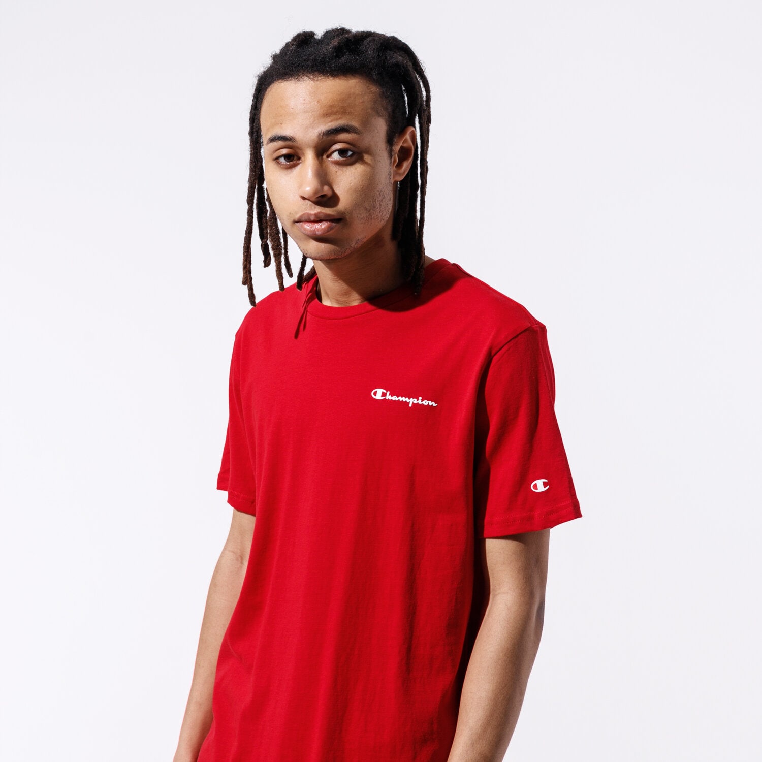 Bărbați tricou CHAMPION TRICOU BASIC TEE 214534RS001 Roșu