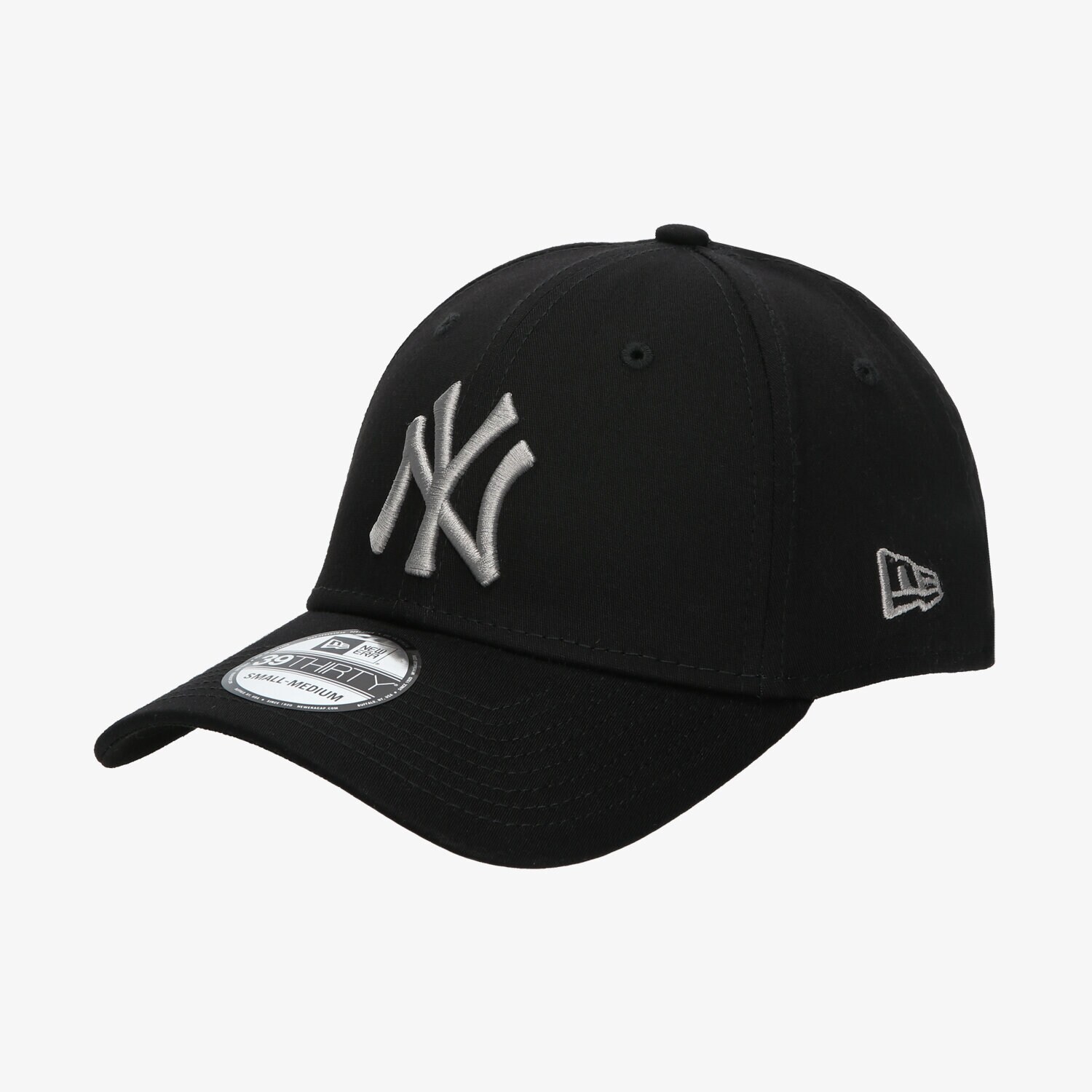 Bărbați șapcă NEW ERA CACIULA ESSENTIAL 39THIRTY NYY BLK/GREY NEW YORK YAN 12285503 Negru