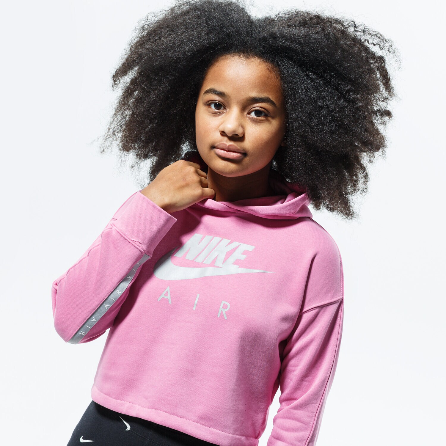 Copii bluză NIKE BLUZĂ CU GLUGĂ AIR CJ7413-693 Roz