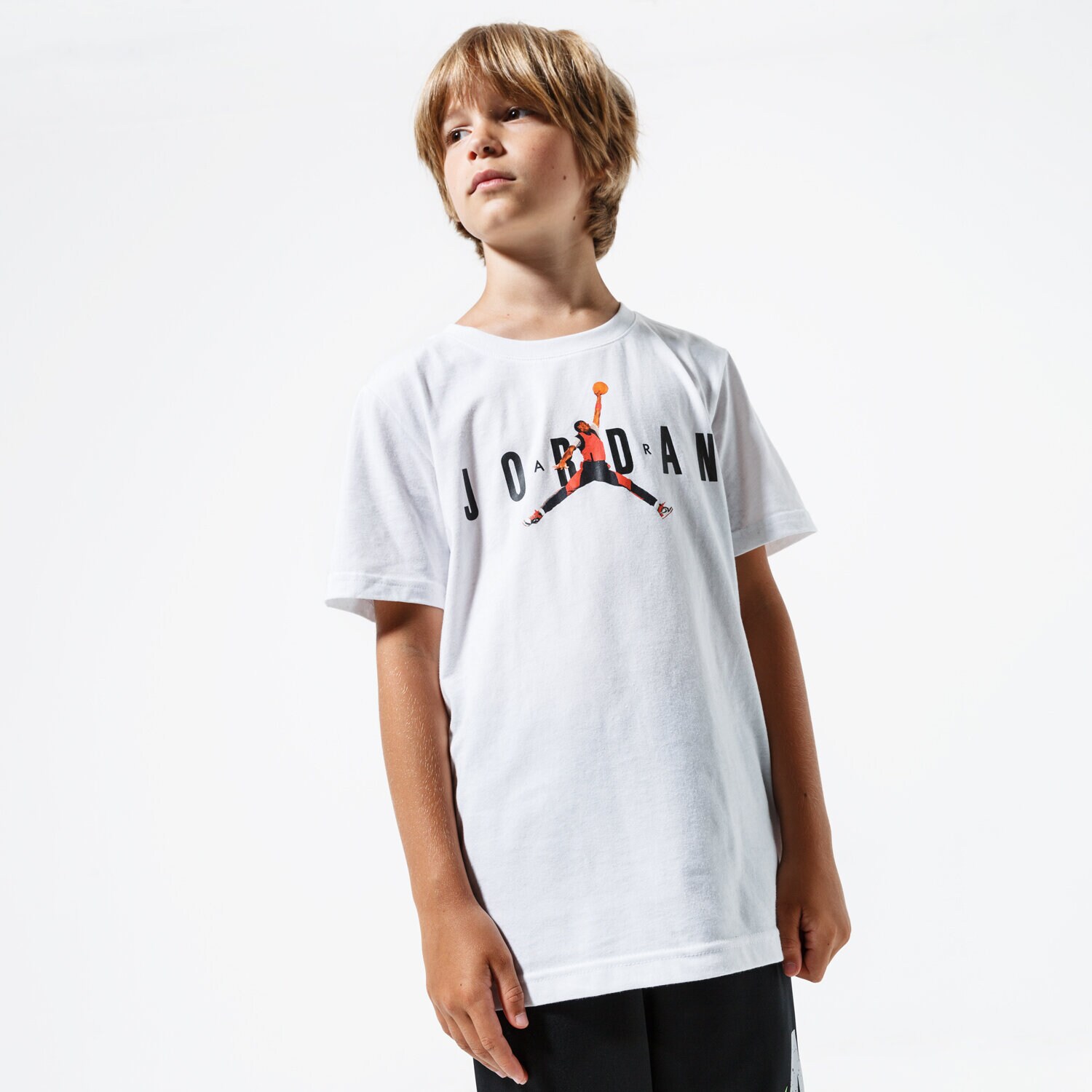 Copii tricou JORDAN TRICOU BUSTIERĂND CREW 3 TEE 956780-001-EH Alb
