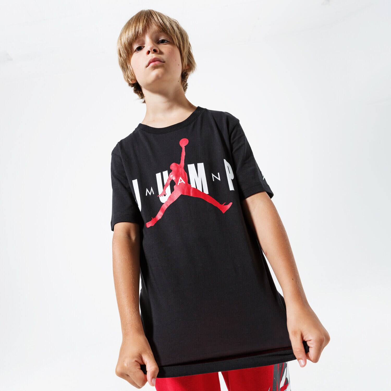 Copii tricou JORDAN TRICOU JDB MJ SS CREW 2 TEE 956869-023-EH Negru