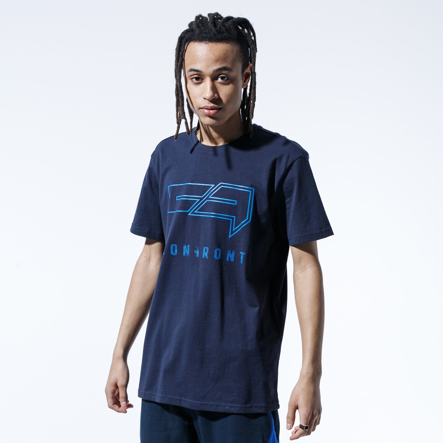 Bărbați tricou CONFRONT TRICOU MARTELL CF120TSM58002 Bleumarin